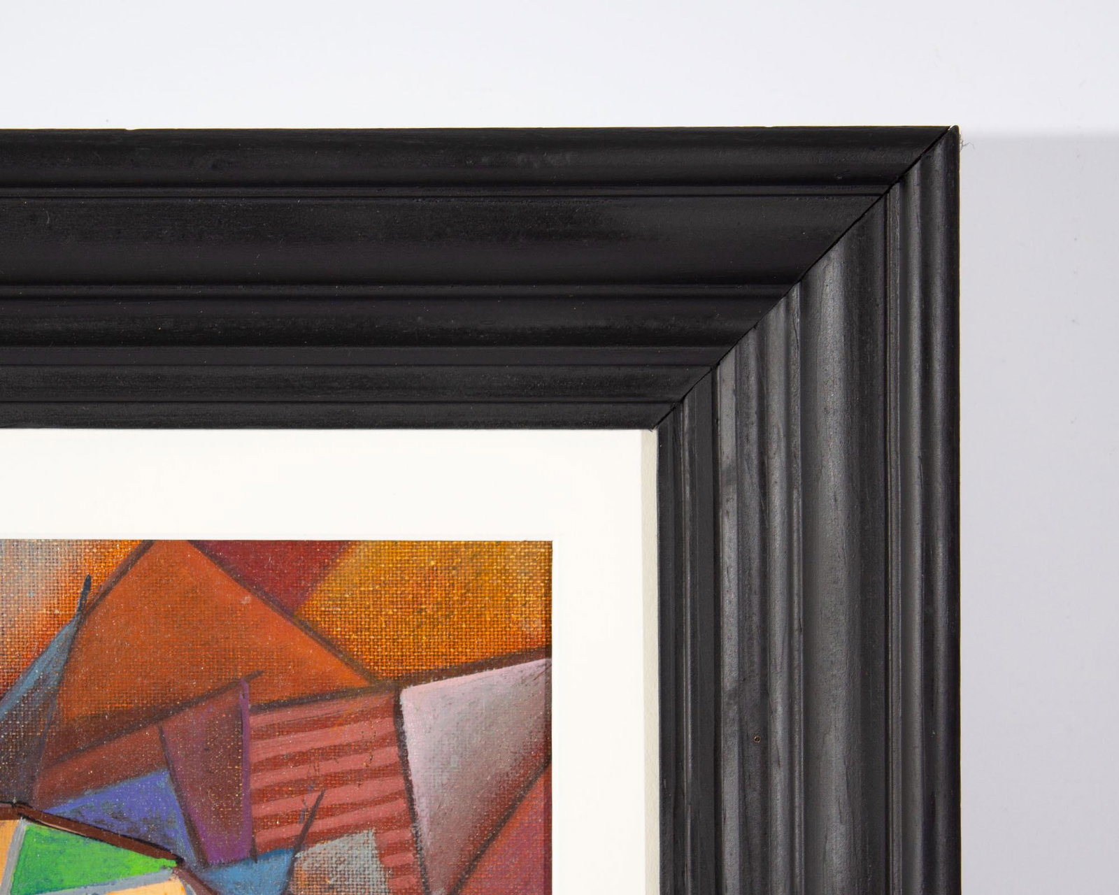 1974 Oil on Board Cubist Style Portrait Painting by William S. Gisch - 3