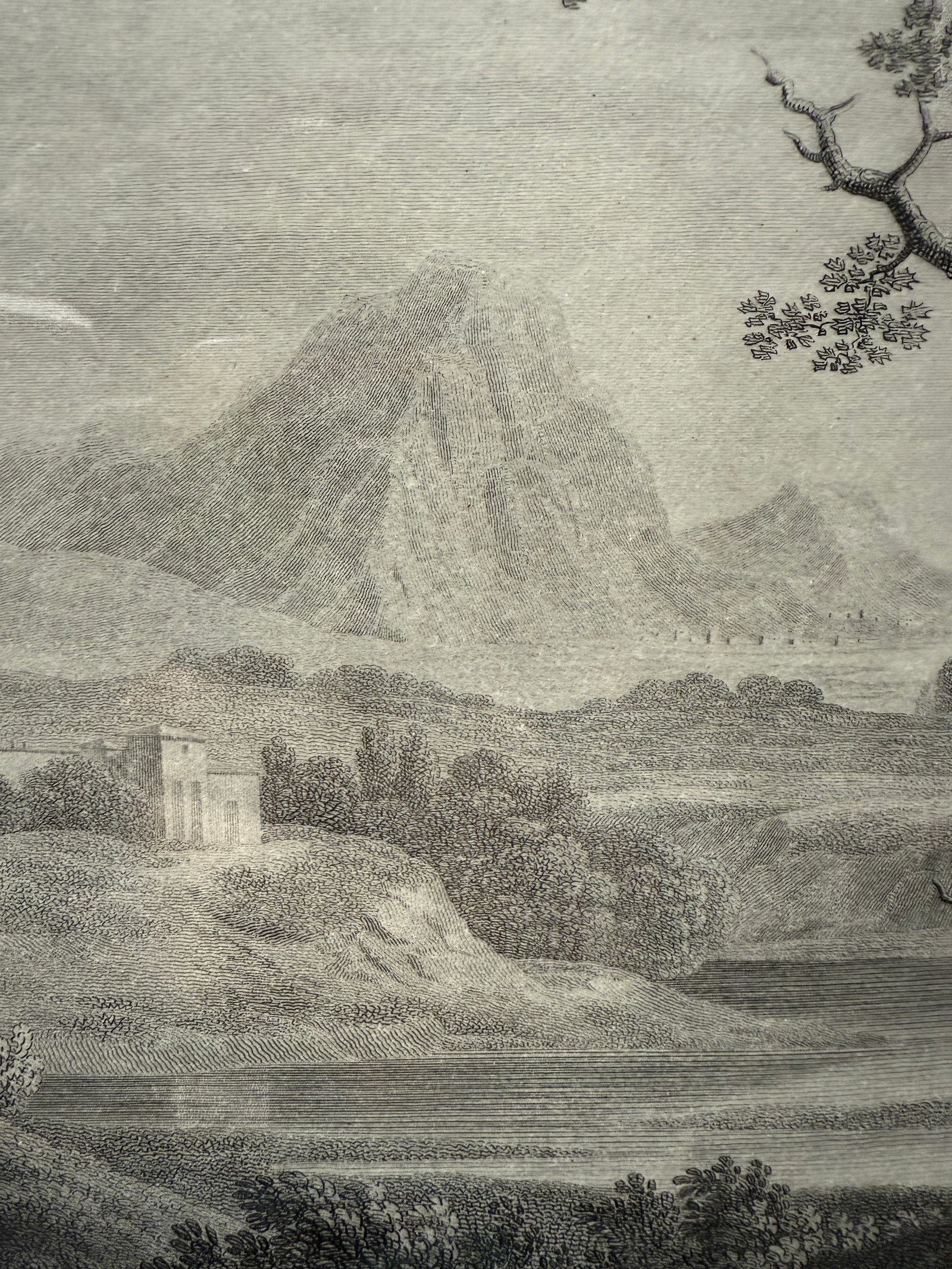 Antique Print Lake Geneva Figures Animals Pastoral Landscape Circa 1830 - 7
