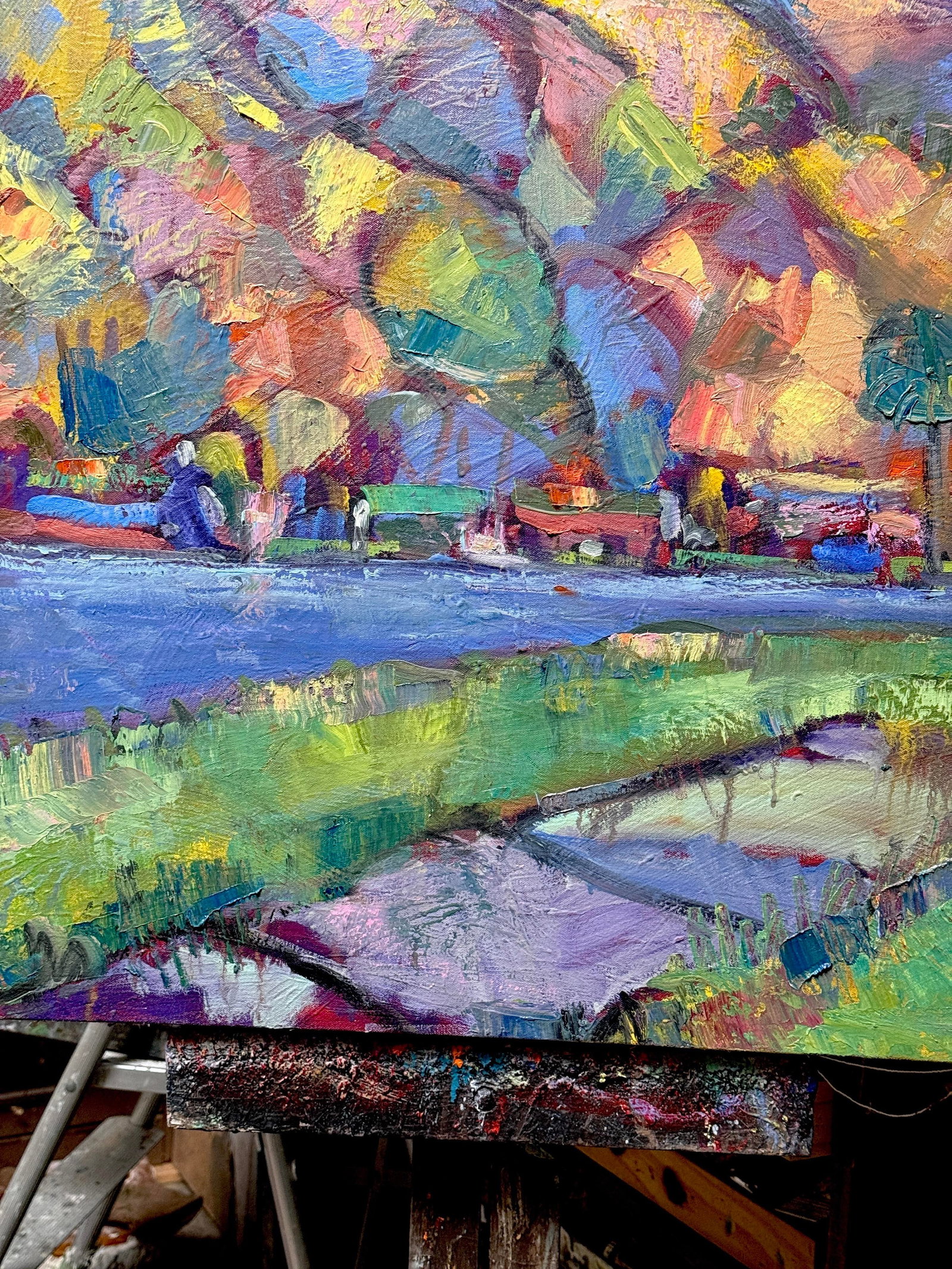 Contemporary Landscape Oil on Canvas Berkeley California Hills Hartman Plein Air - 2