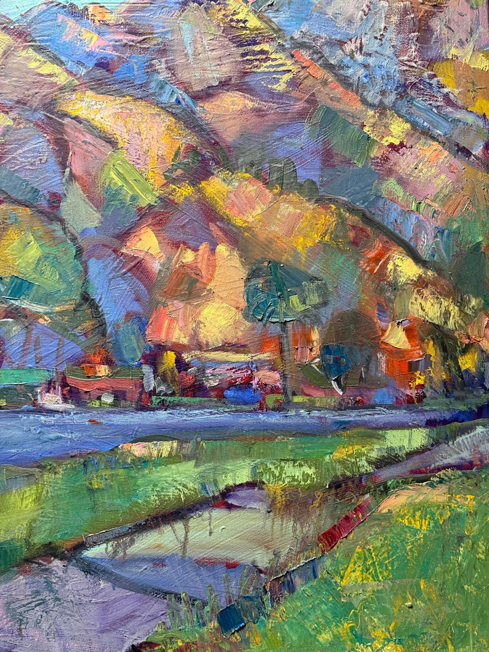 Contemporary Landscape Oil on Canvas Berkeley California Hills Hartman Plein Air - 6