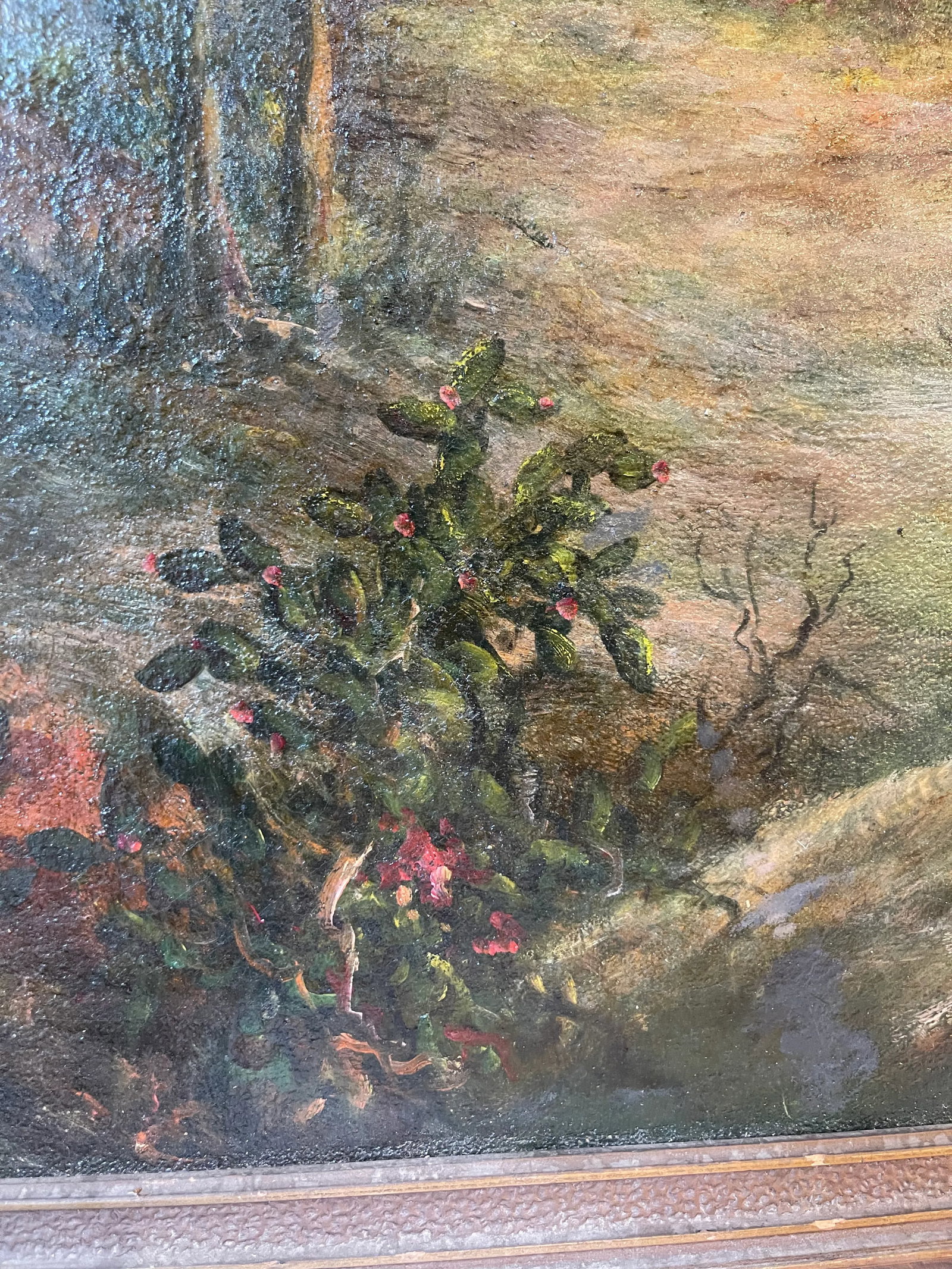 Late 19th Century Old California Landscape Oil Painting, Framed - 5