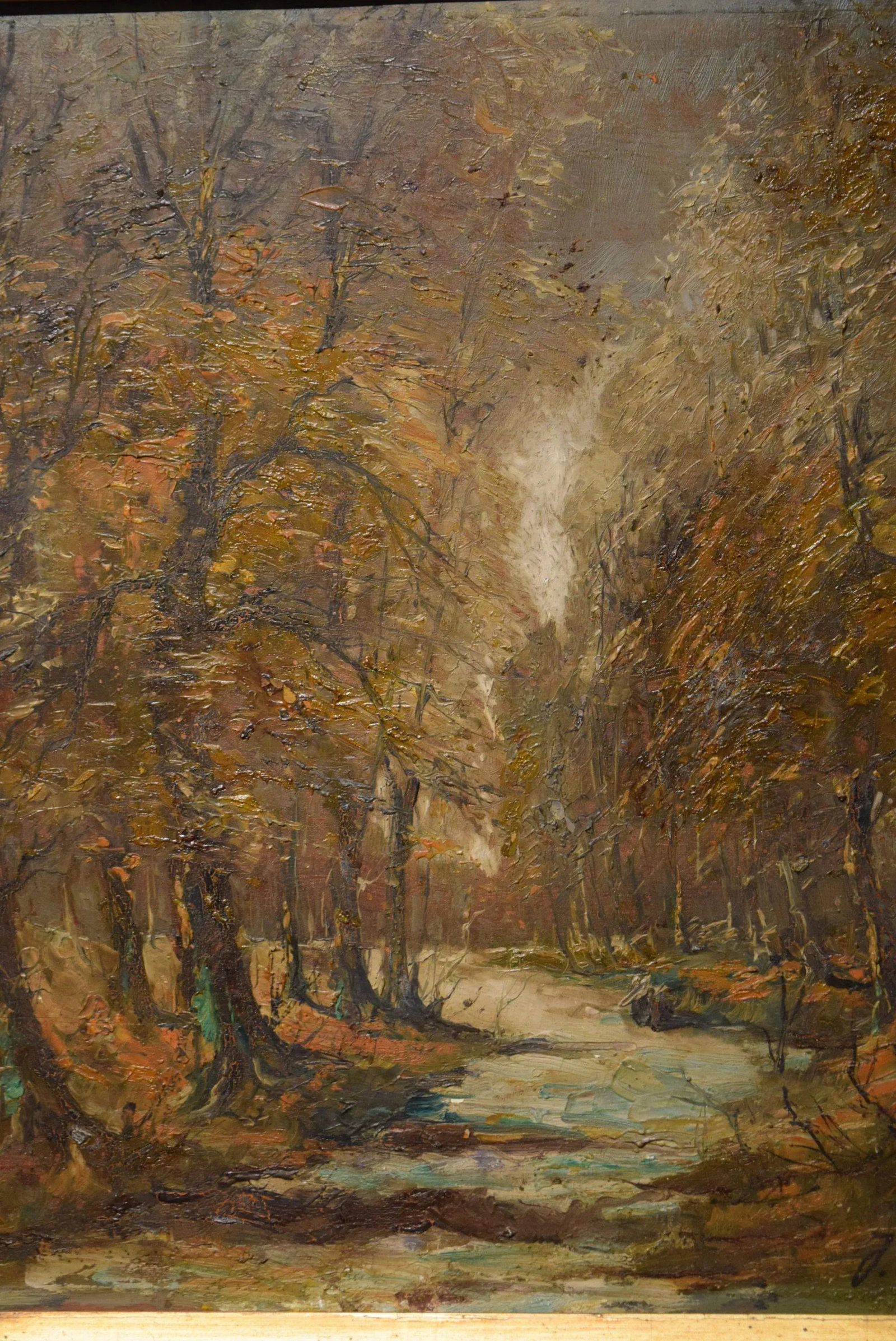 19th-Century Oil Painting Signed J. Van Rirt - 2