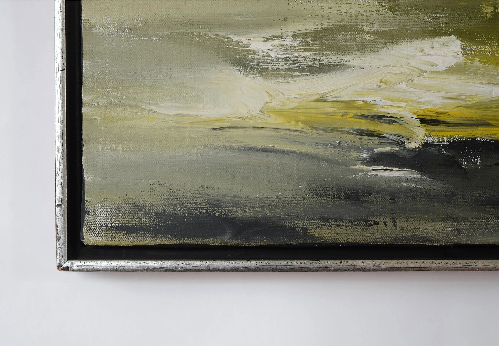 Large 1960s Bob Pepper Modernist Abstract Landscape Forest Painting, Signed and Framed - 8