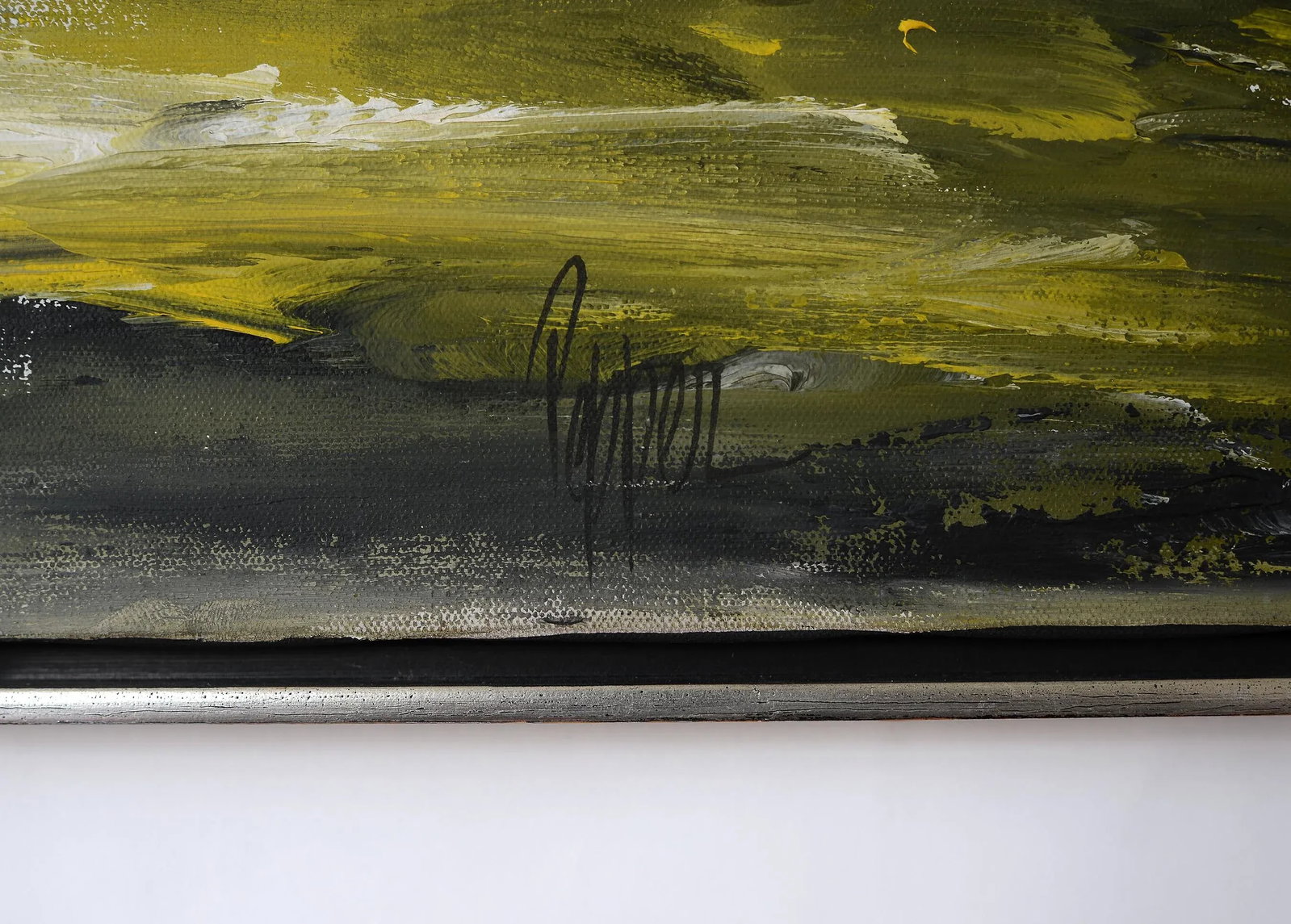 Large 1960s Bob Pepper Modernist Abstract Landscape Forest Painting, Signed and Framed - 9