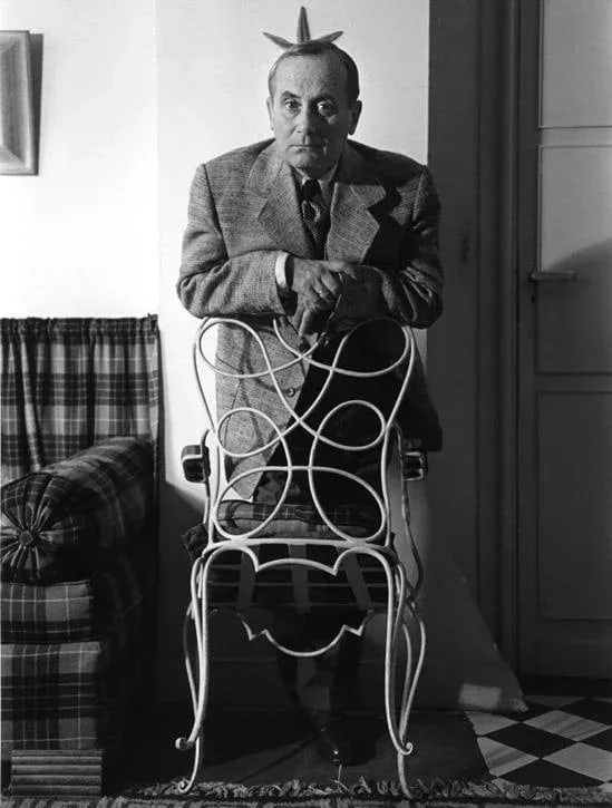 Circa 1950 "Joan Miro in Paris" Black and White Photograph Print by Sanford Roth - 3