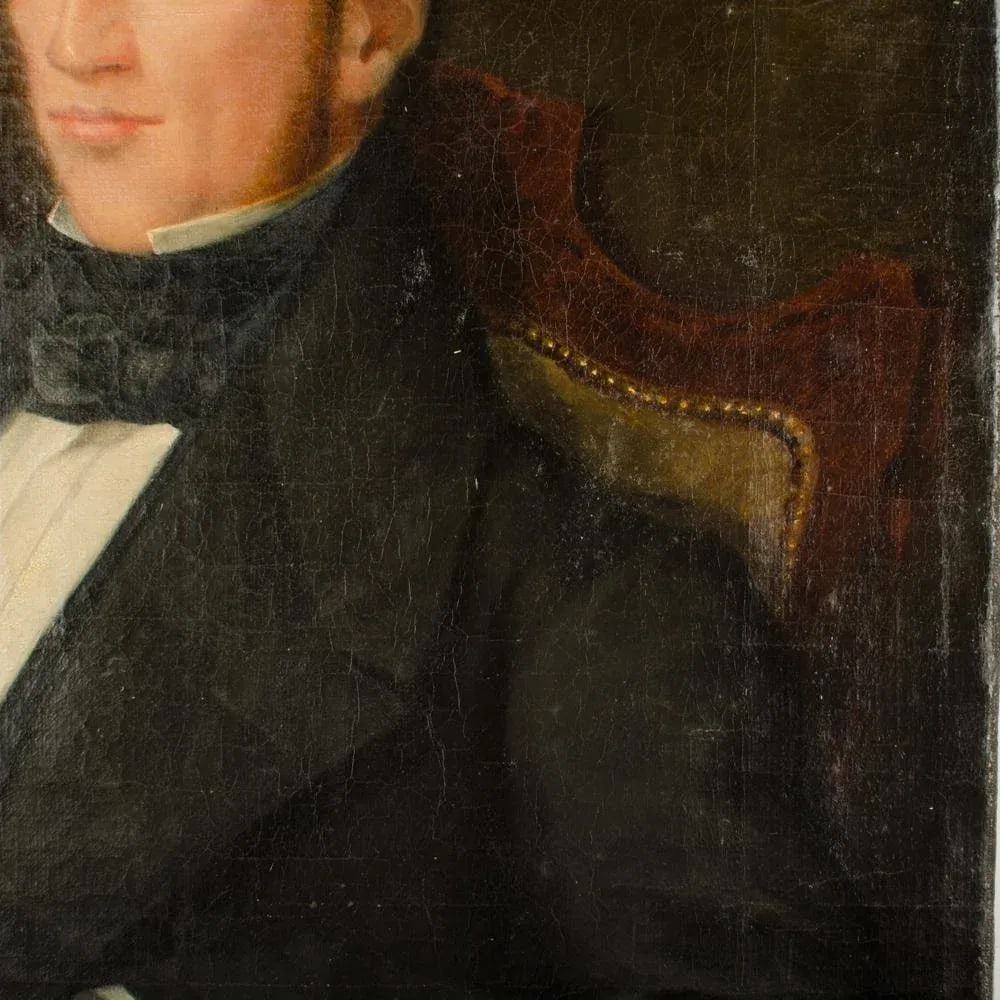 Portrait of a Seated Gentleman, Mid 19th Century. - 4