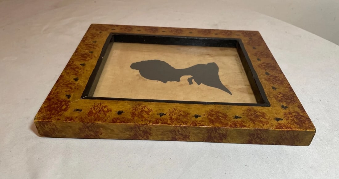 Antique 1800's Terrence Graham Cut Out Black Silhouette Portrait Mary Lincoln - 8