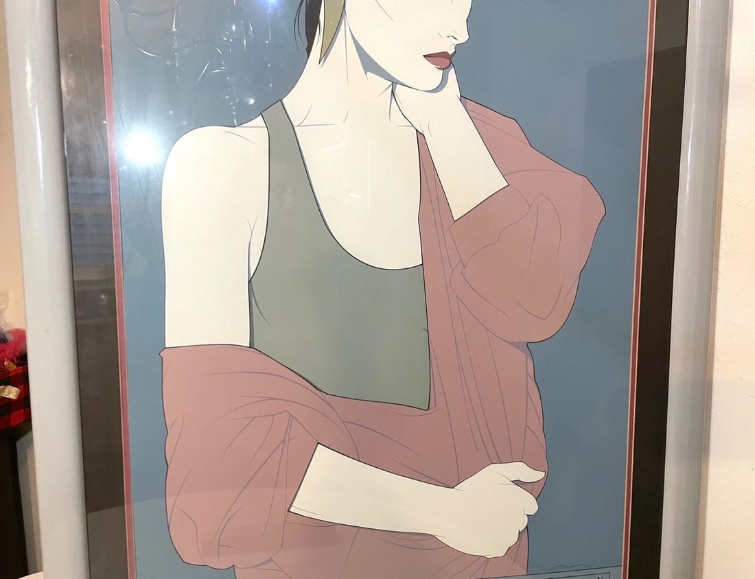 1980s Huge Original Patrick Nagel Gallery Limited Edition Silkscreen Print Serigraph - 10