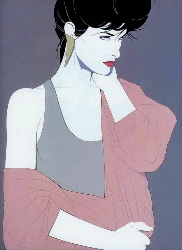 1980s Huge Original Patrick Nagel Gallery Limited Edition Silkscreen Print Serigraph - 2