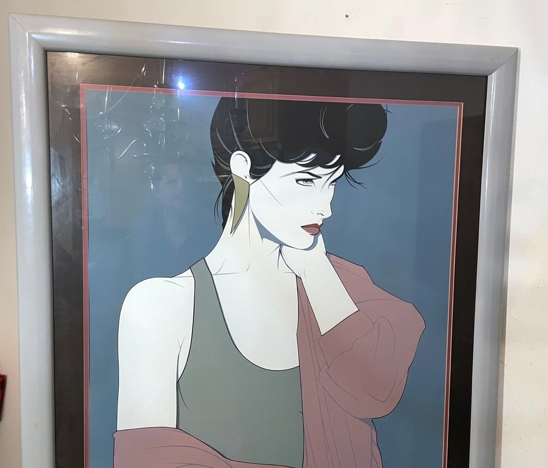 1980s Huge Original Patrick Nagel Gallery Limited Edition Silkscreen Print Serigraph - 4