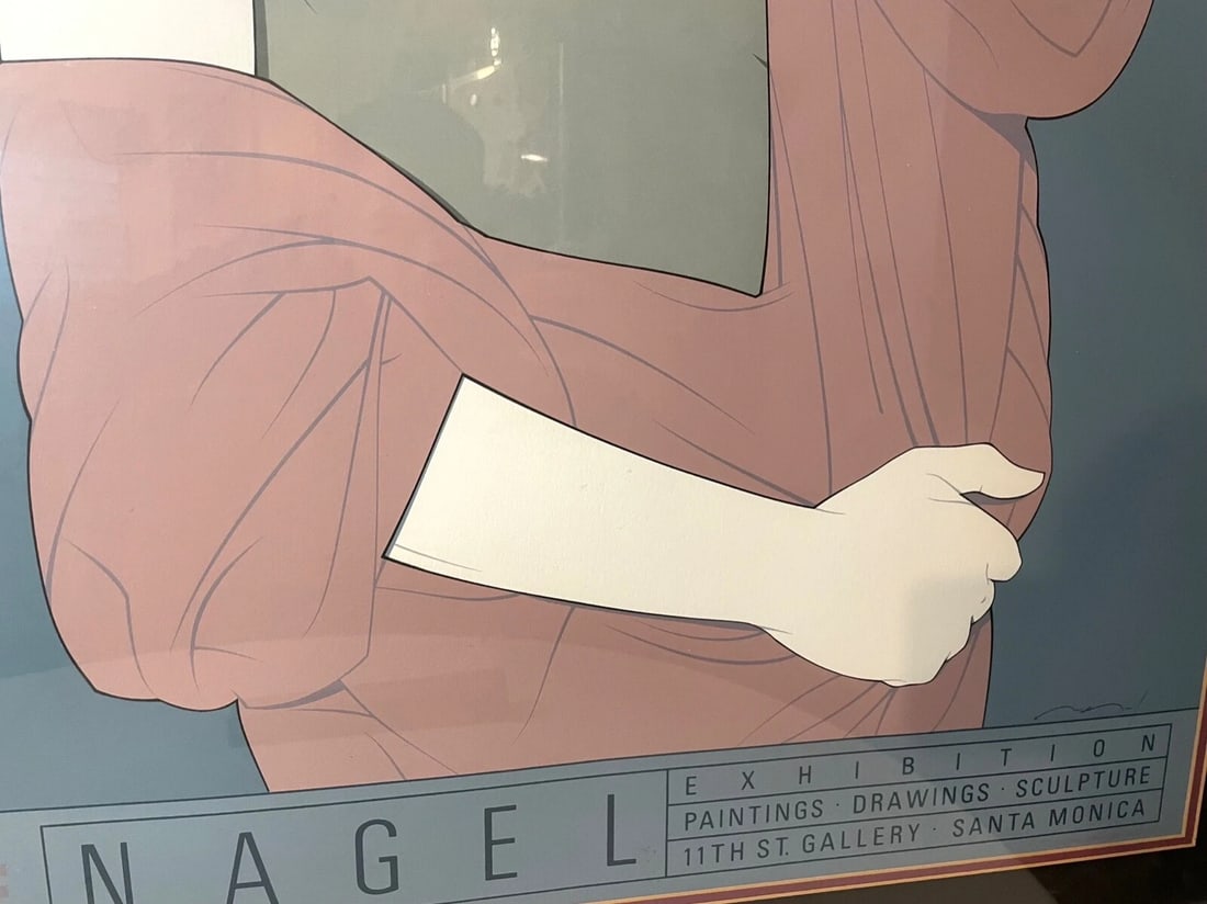 1980s Huge Original Patrick Nagel Gallery Limited Edition Silkscreen Print Serigraph - 5