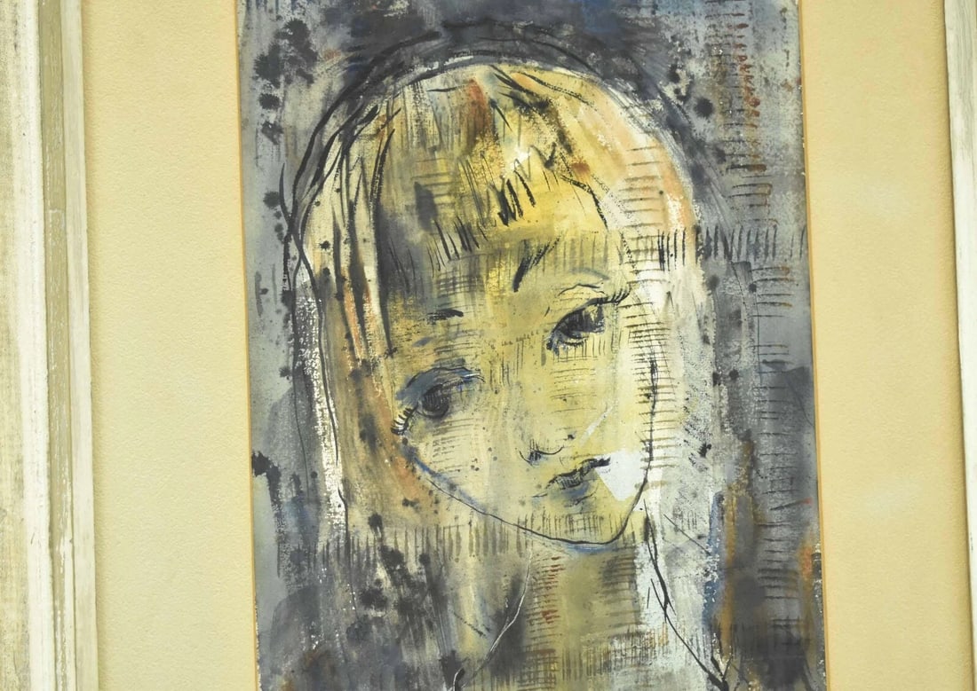 Large Vintage Original Sylvia Bernstein Figural Abstract Mixed Media Painting - 4