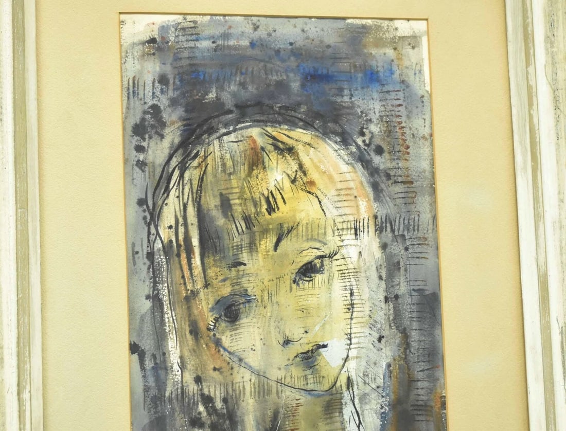 Large Vintage Original Sylvia Bernstein Figural Abstract Mixed Media Painting - 5
