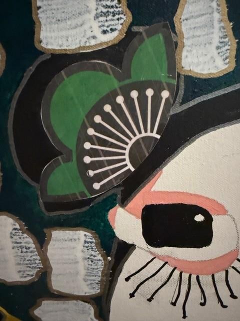 "Pinta"This Original Acrylic and Collage Character Portrait by Susan Cohen. It Is the Second Portrai - 6