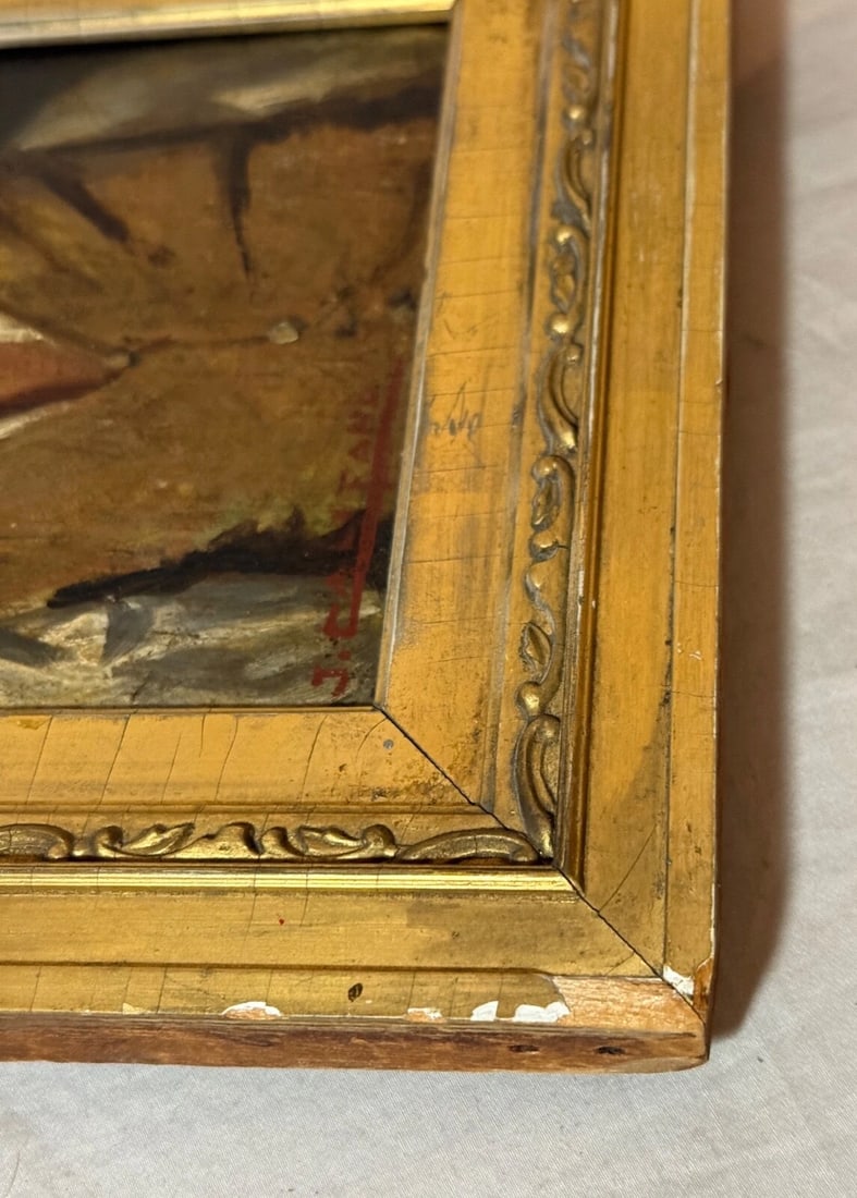 Antique 19th Century Original John Edmund Califano Oil Painting Man Portrait - 12