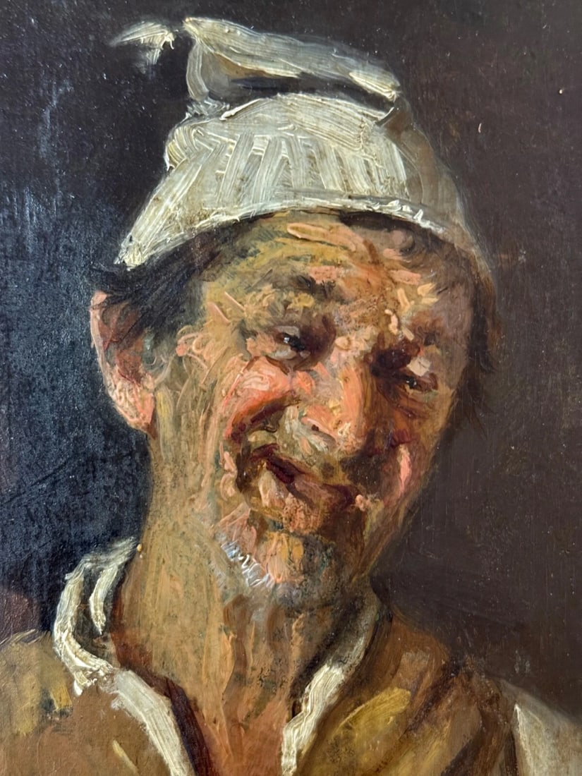 Antique 19th Century Original John Edmund Califano Oil Painting Man Portrait - 3