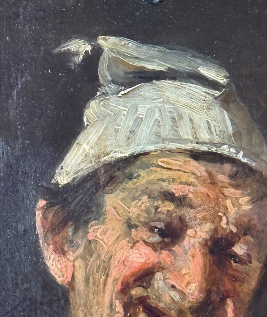 Antique 19th Century Original John Edmund Califano Oil Painting Man Portrait - 7