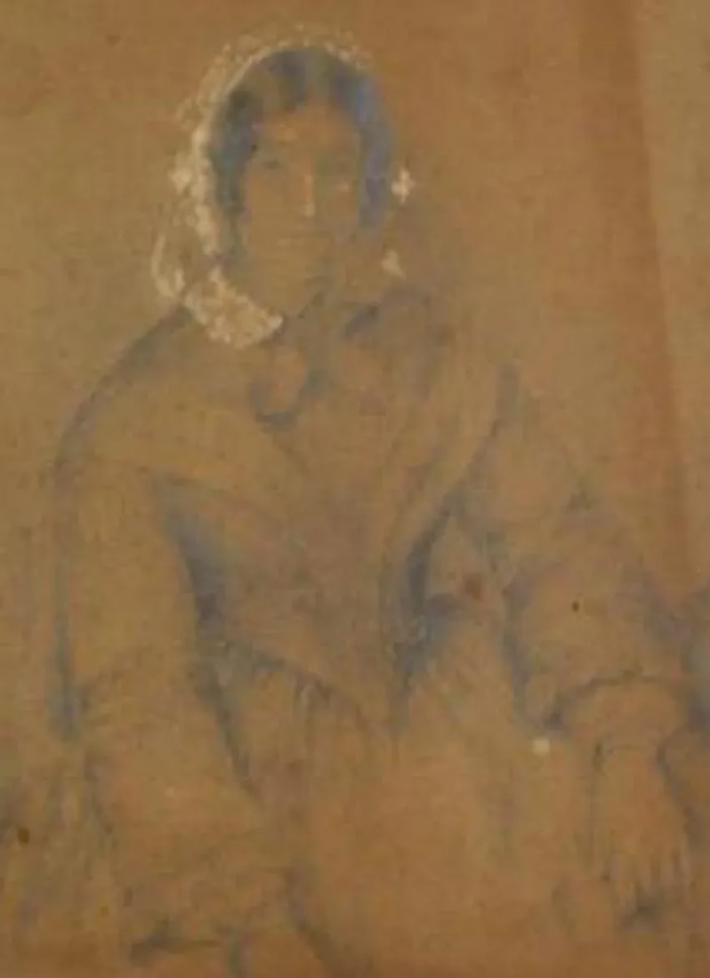 Woman With a Coy Smile, Portrait Study Early-Mid 1800s - 2