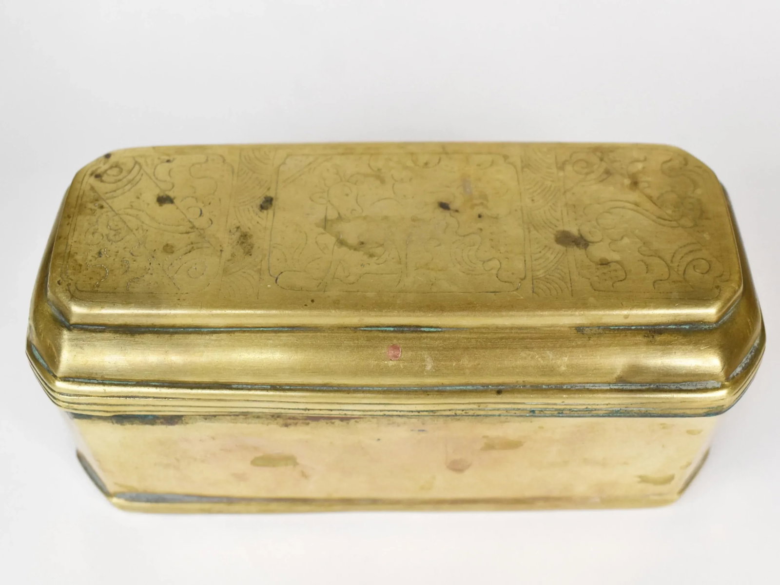 Early 20th Century Standing Bronze Lord Krishna Hindu Statue in Solid Brass Box - 9