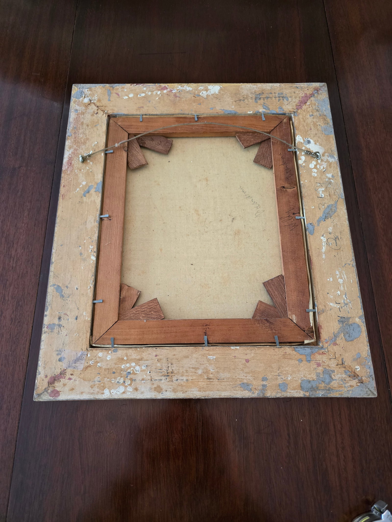 Vintage Pre Mid Century Signed Portrait Painting - 4