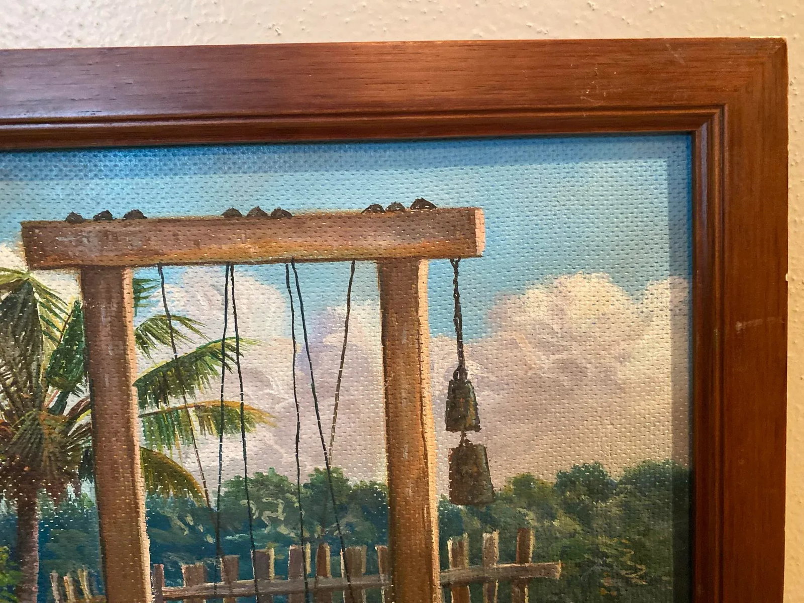 Mid 20th Century Florida Landscape Painting Attributed to Louise Kamp, Framed - 3