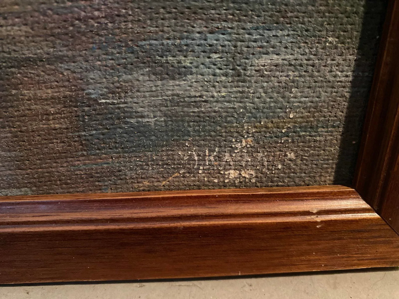 Mid 20th Century Florida Landscape Painting Attributed to Louise Kamp, Framed - 4