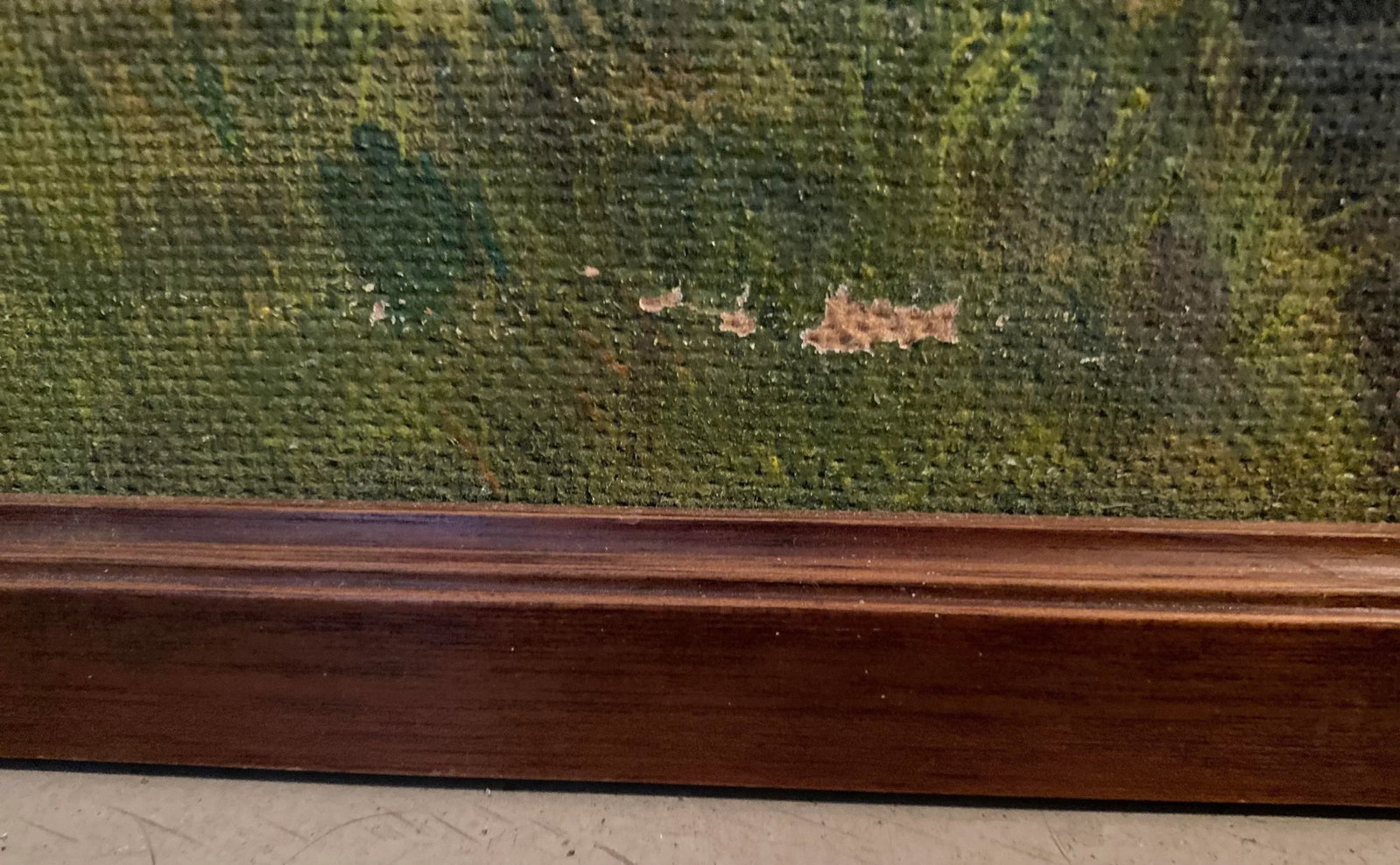 Mid 20th Century Florida Landscape Painting Attributed to Louise Kamp, Framed - 5