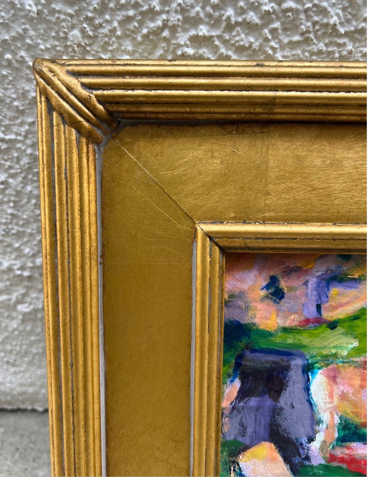 Framed Acrylic "Rock Quarry" Painting, Signed K. Bergstrom-Catriona - 8