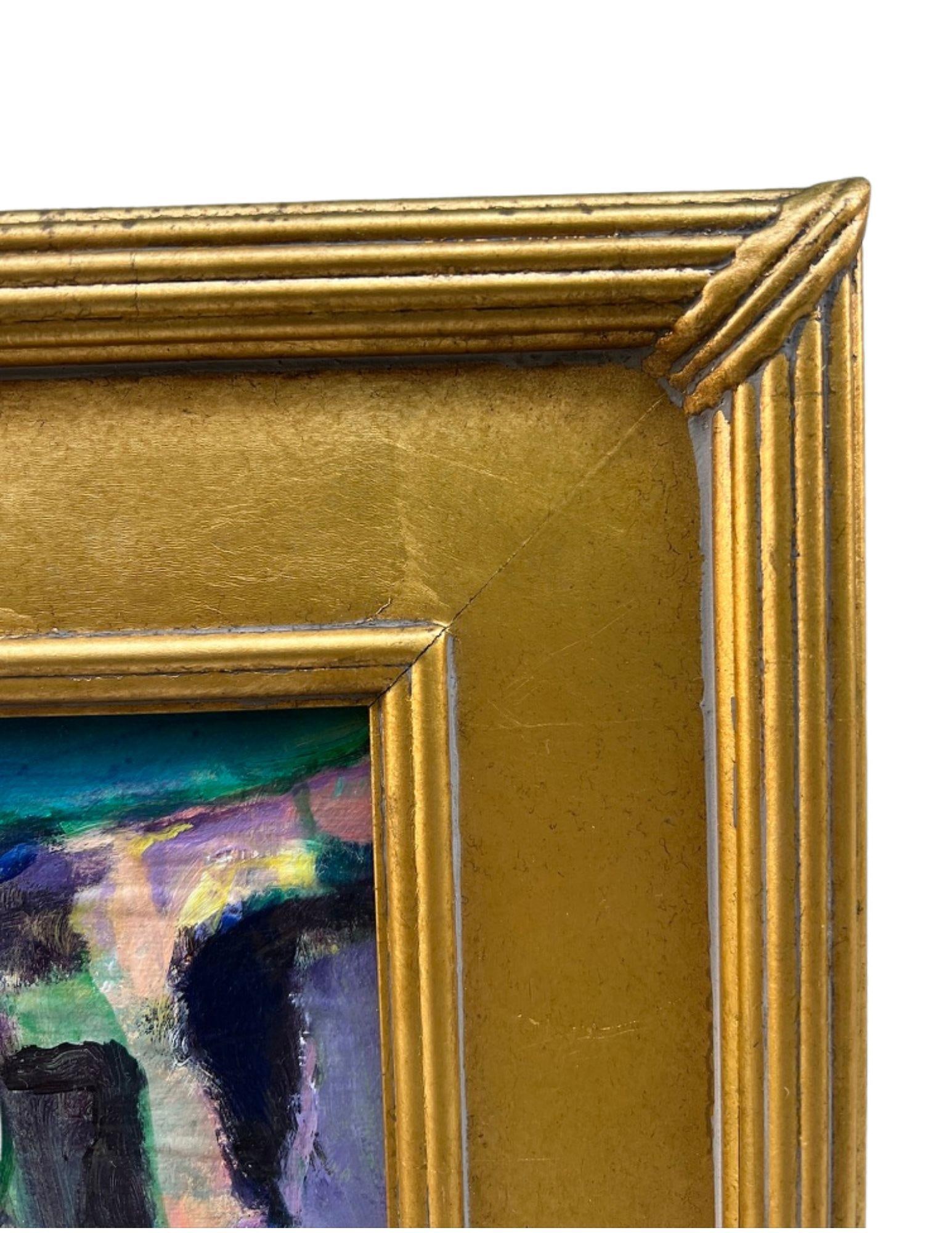 Framed Acrylic "Rock Quarry" Painting, Signed K. Bergstrom-Catriona - 9