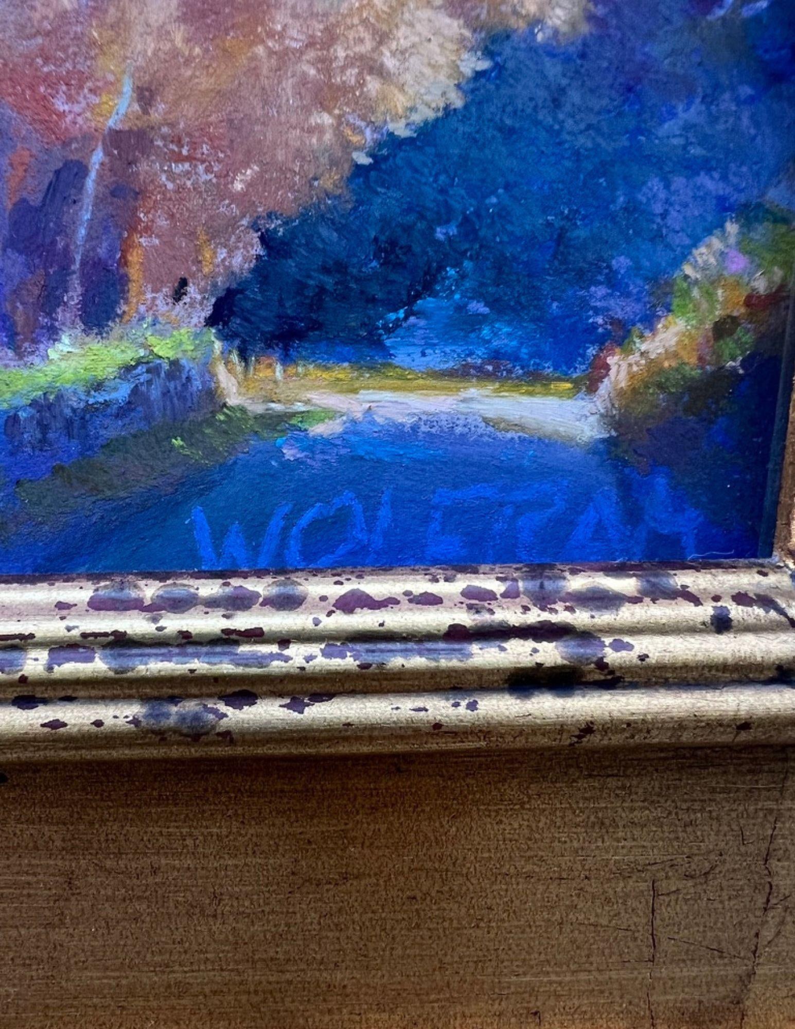 Framed Pastel Landscape of Foxen Canyon, Signed by David Wolfram - 7