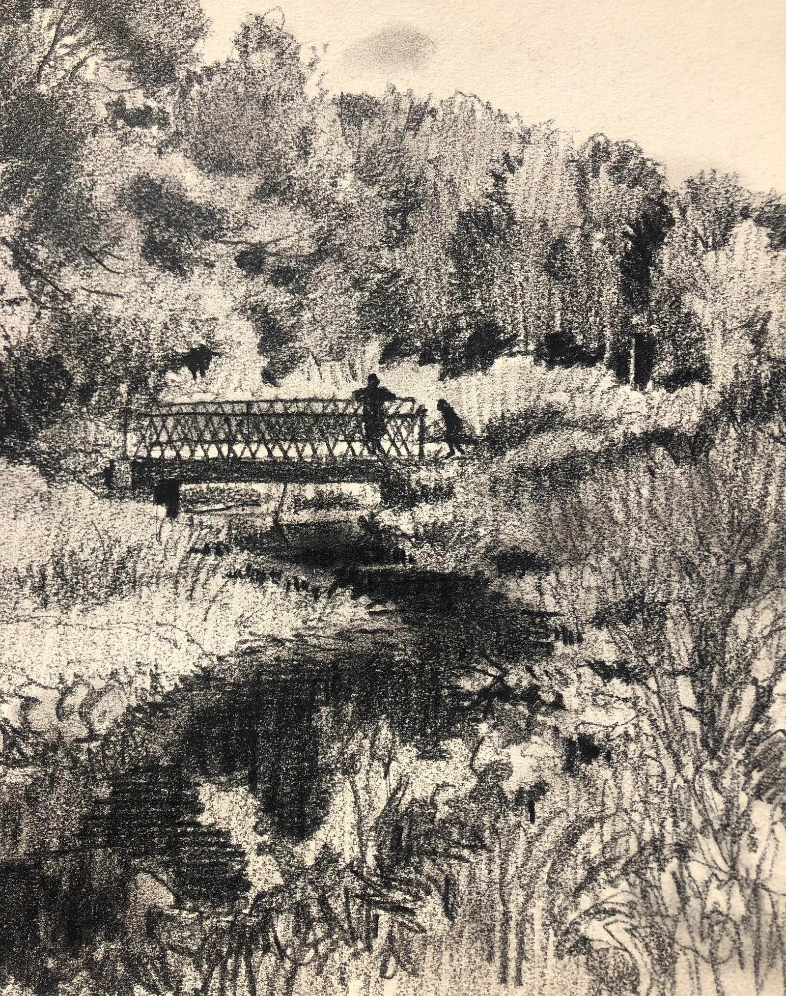 1938 Norman Kent Landscape Drawing - 3