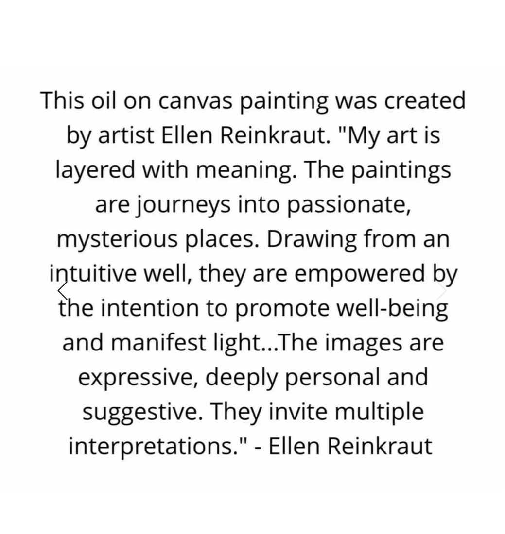 "Inner Conversation" Contemporary Abstract Expressionist Original Painting by Ellen Reinkraut, Frame - 7