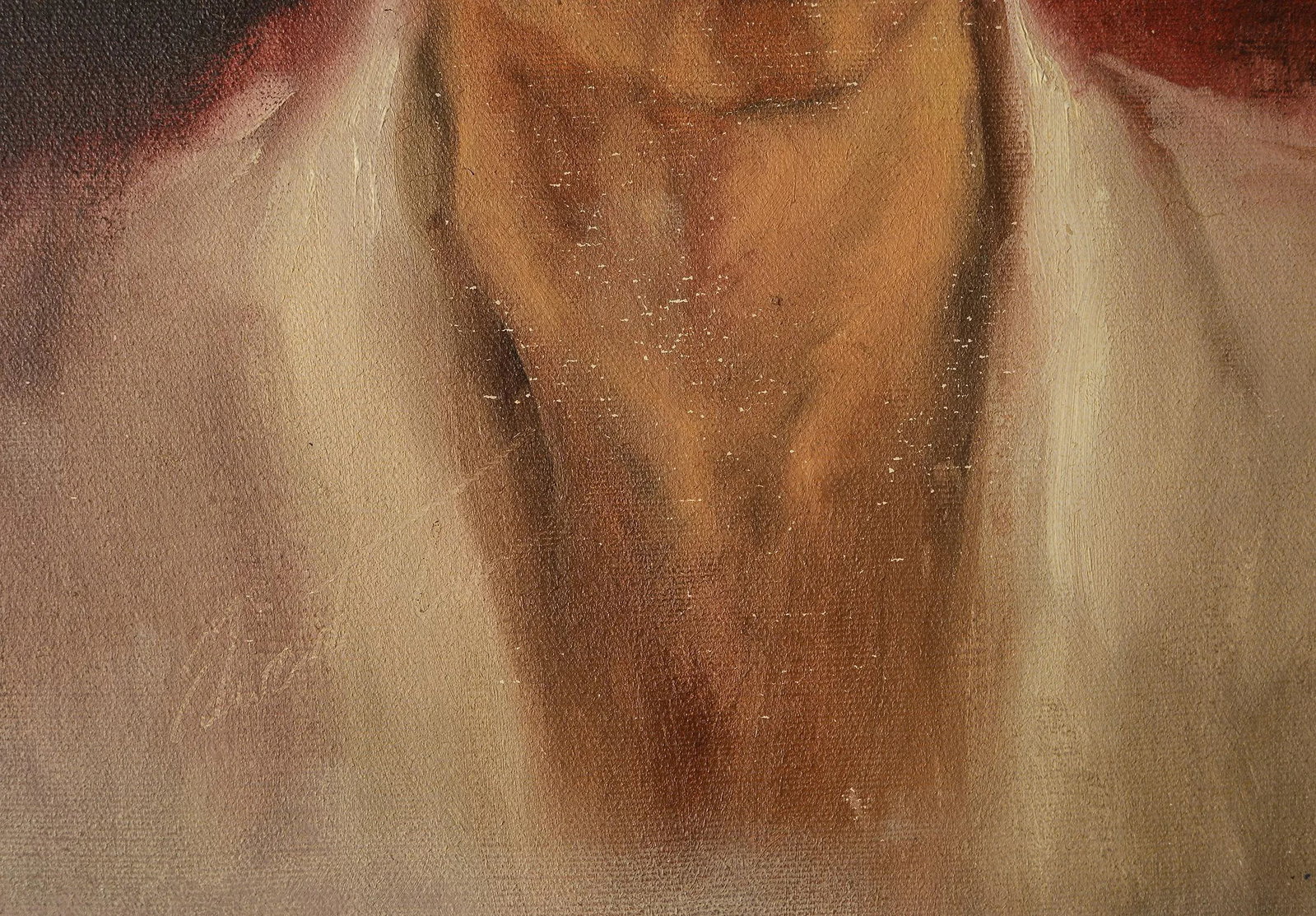 1950s Portrait of a Man Oil Painting, Framed - 5