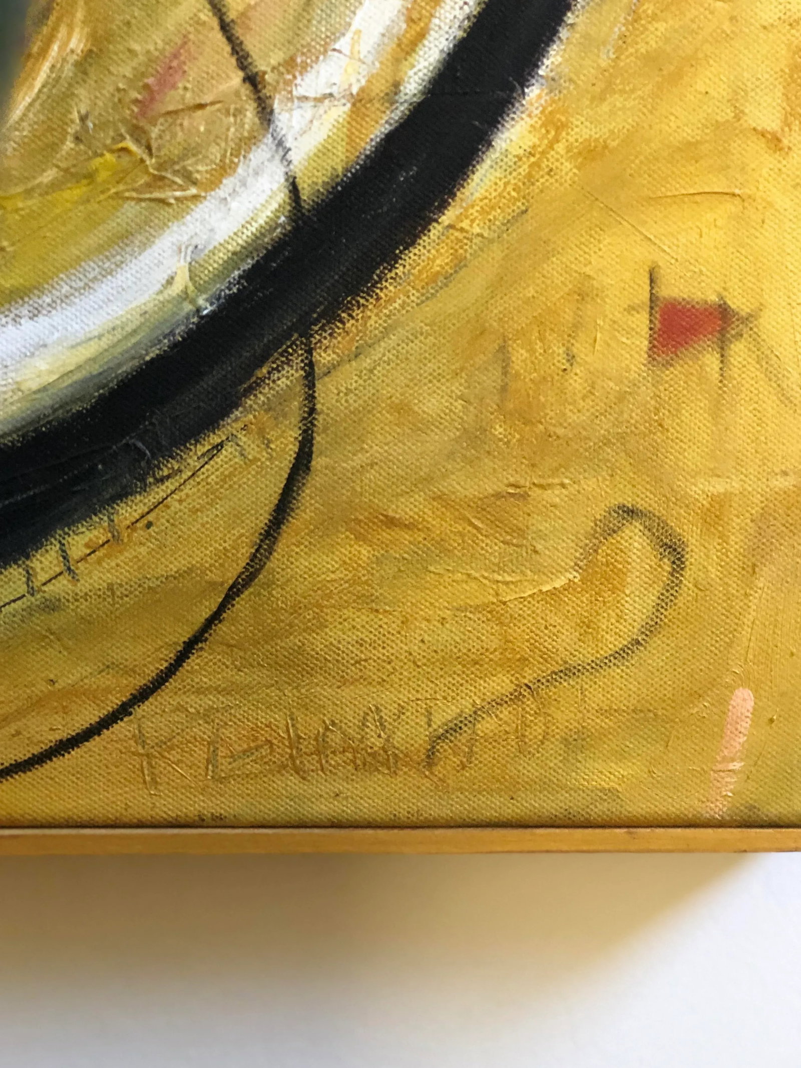 "Connecting" Contemporary Abstract Expressionist Original Mixed Media - 4
