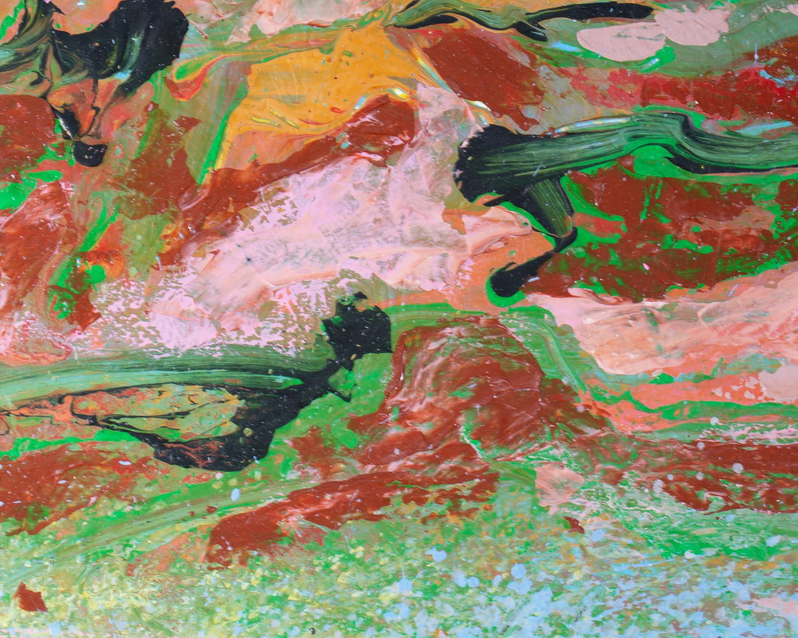 1980s Abstract Acrylic Landscape by Harry Hilson - 5