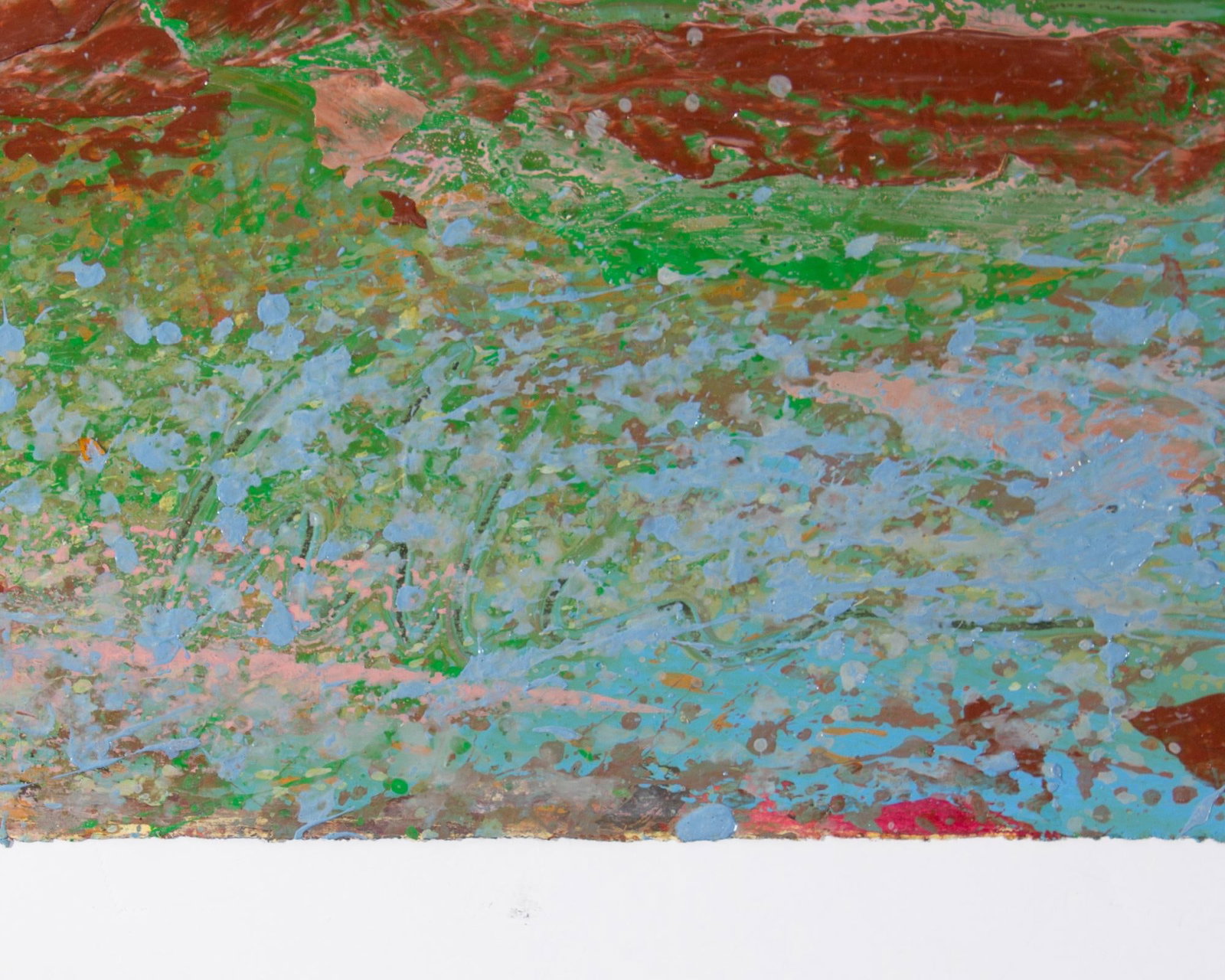 1980s Abstract Acrylic Landscape by Harry Hilson - 6
