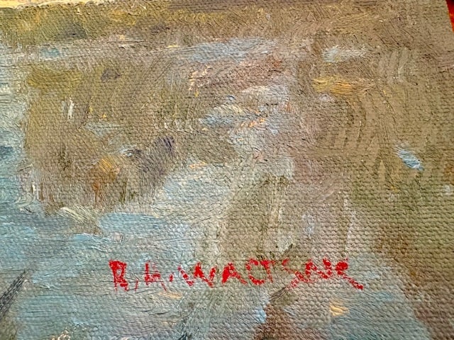 Serene Robert Waltsak Waterscape Oil Painting - 2