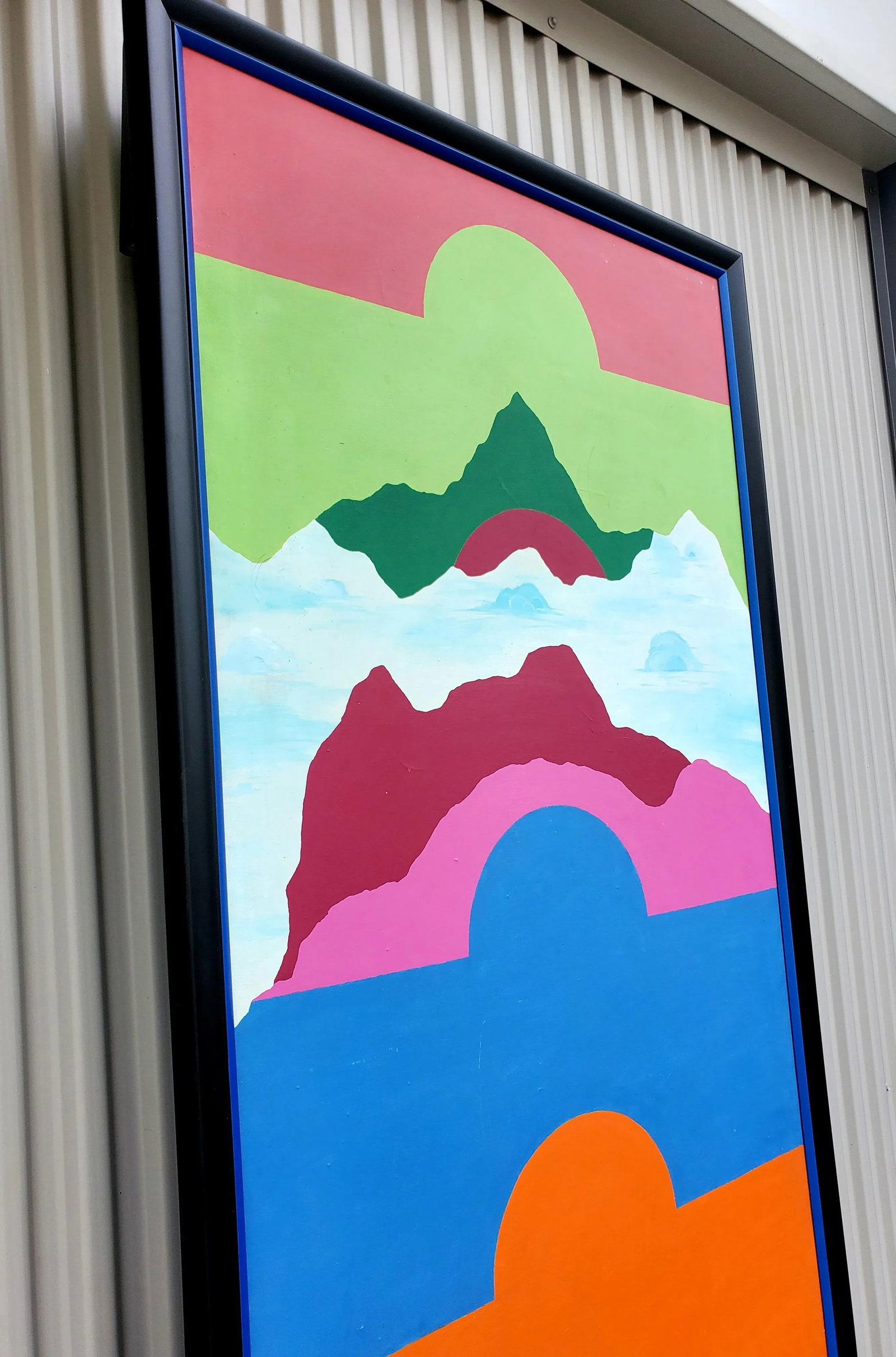 1971 "Rising" Hard Edge Abstract Geometric Oil Painting by J. C. Gillespie, Framed - 3