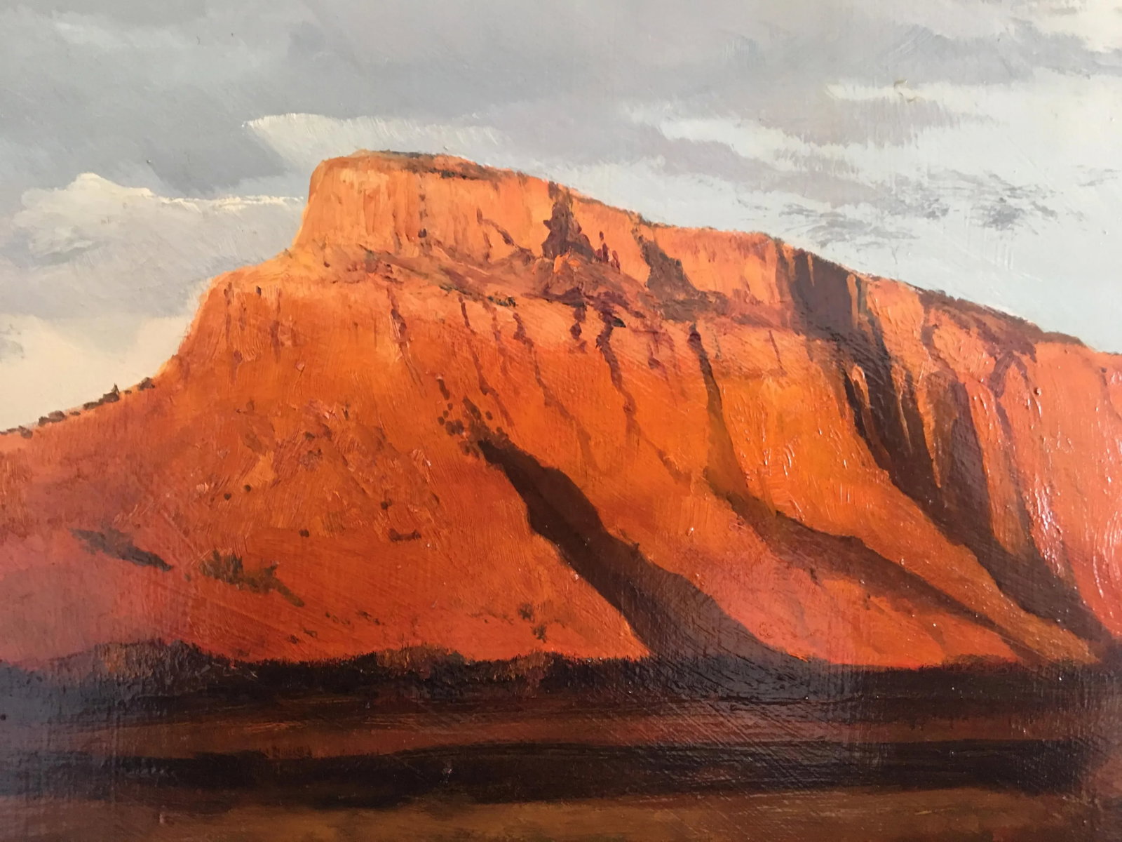 1970s Mountain Landscape Oil Painting John Bathgate, Framed - 3