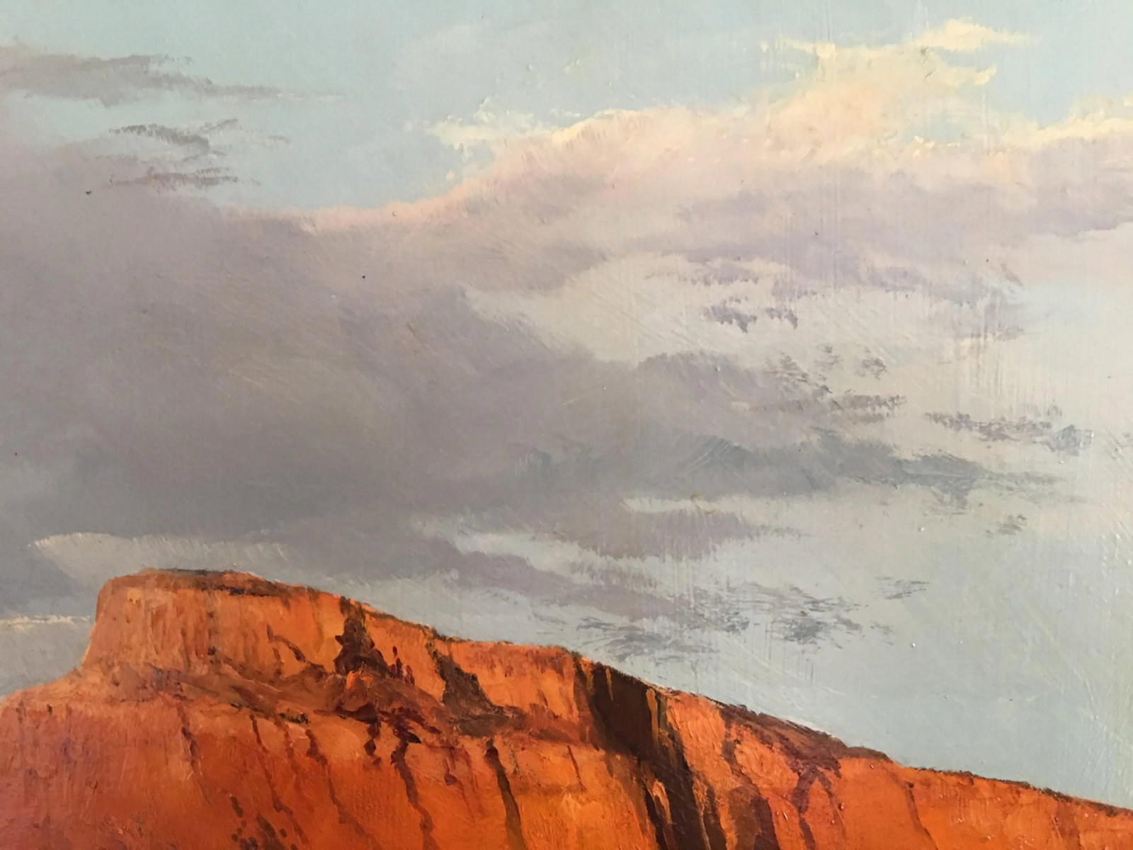 1970s Mountain Landscape Oil Painting John Bathgate, Framed - 4