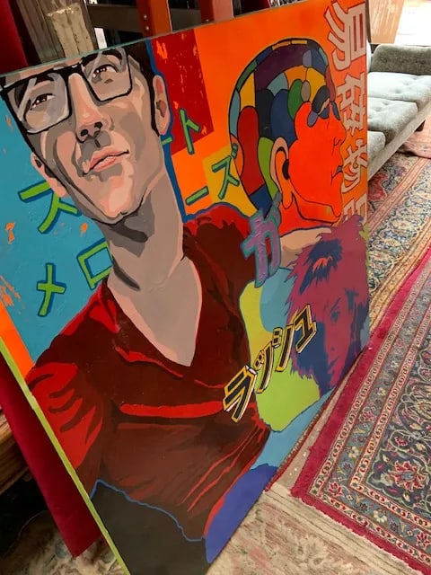 Contemporary Pop Art Postmodern Figurative Acrylic Painting by Jeff Lassiter - 9