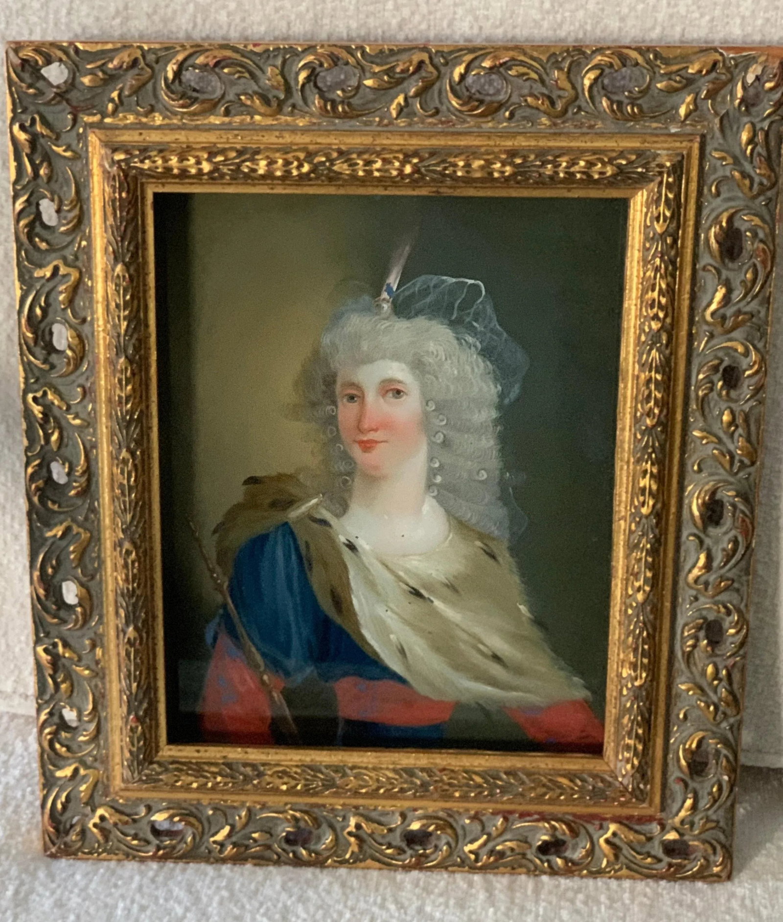 18th Century Reverse Painted Image on Glass - 10