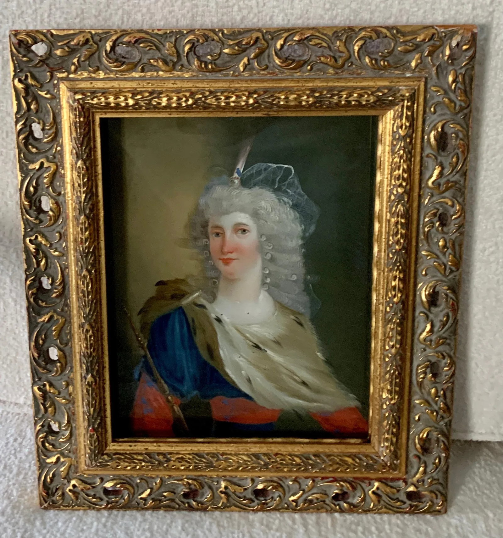 18th Century Reverse Painted Image on Glass - 11