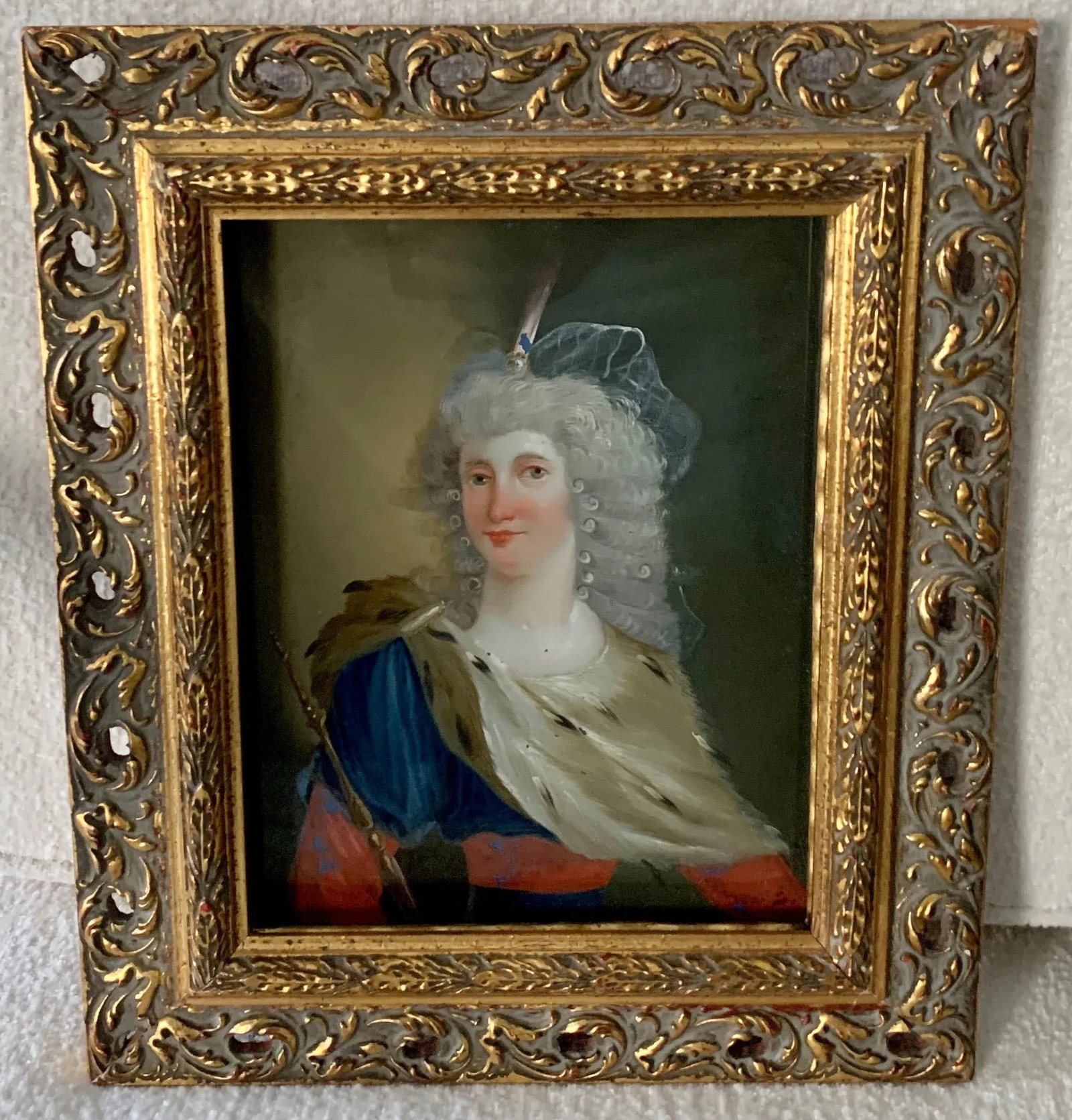 18th Century Reverse Painted Image on Glass - 12