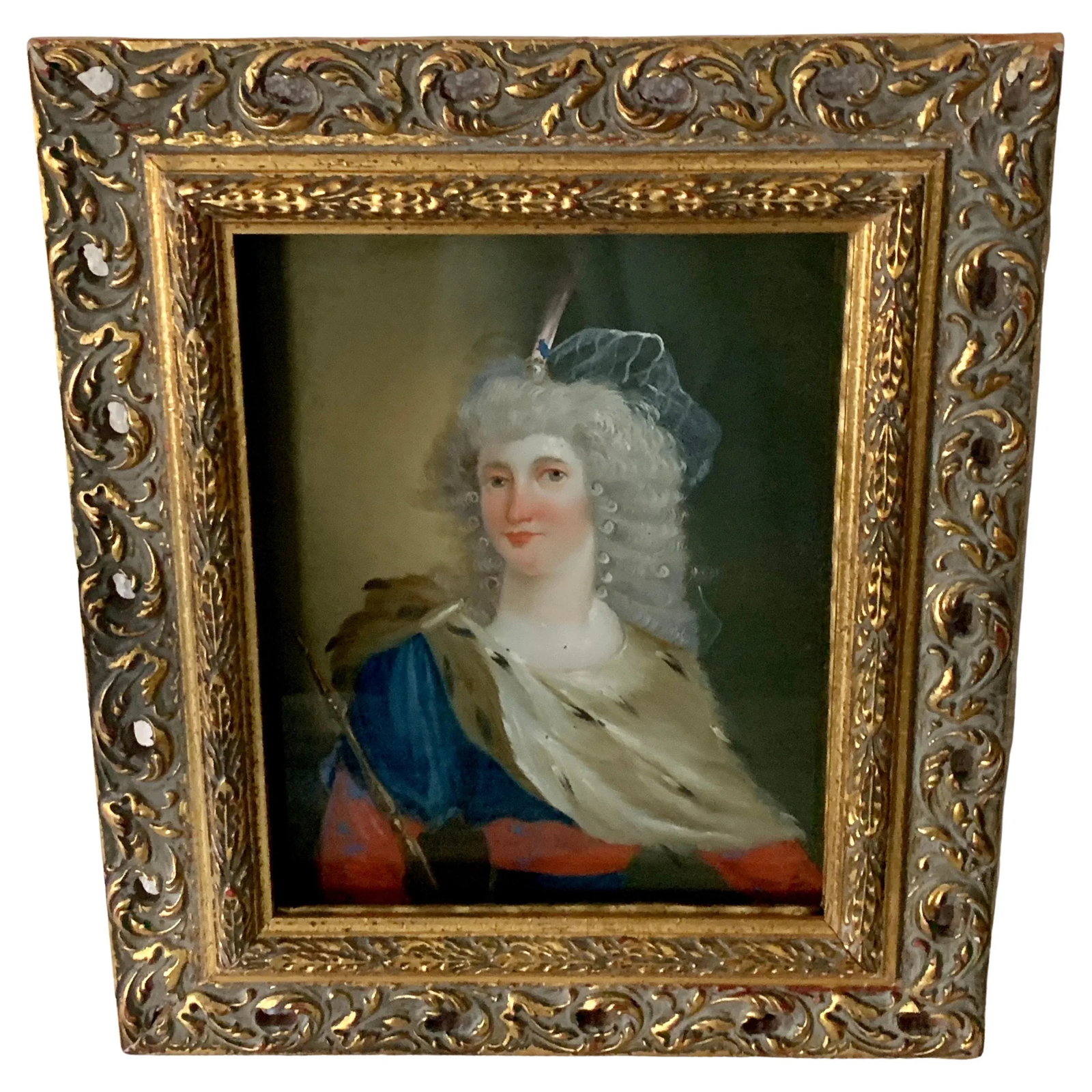 18th Century Reverse Painted Image on Glass - 13