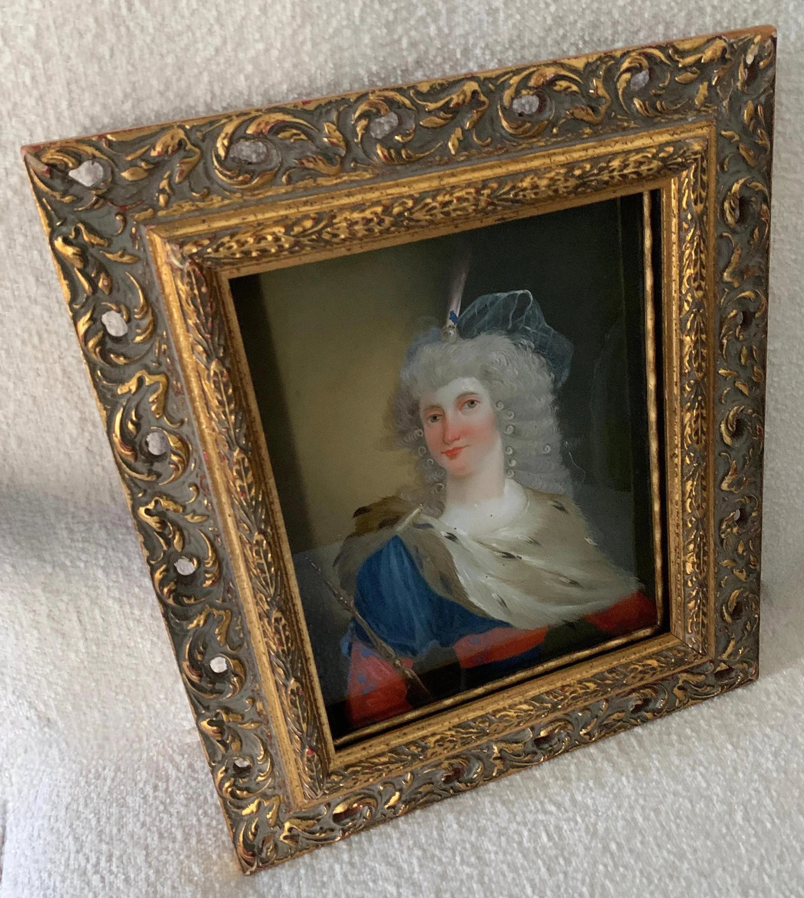 18th Century Reverse Painted Image on Glass - 5