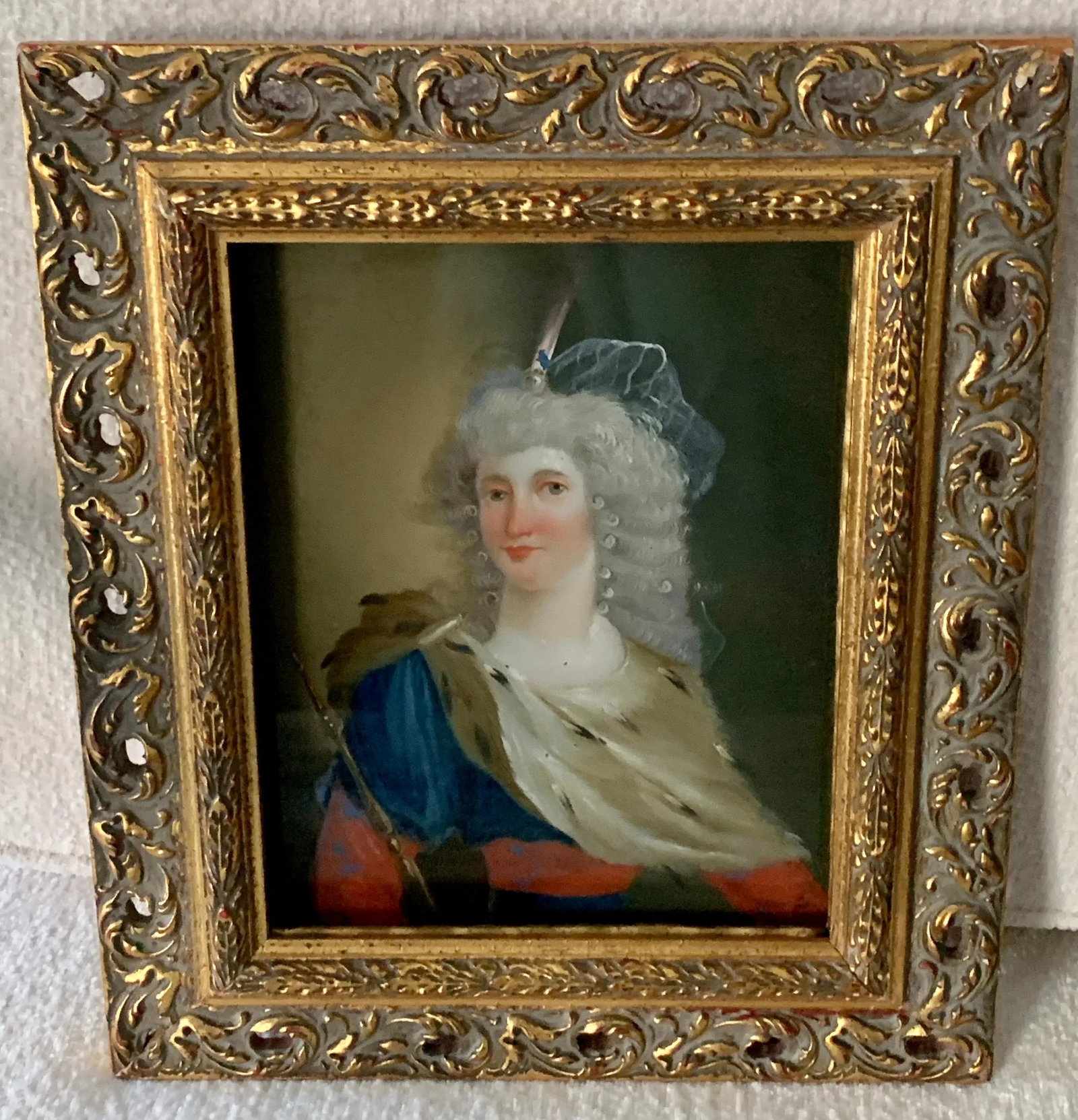 18th Century Reverse Painted Image on Glass - 6