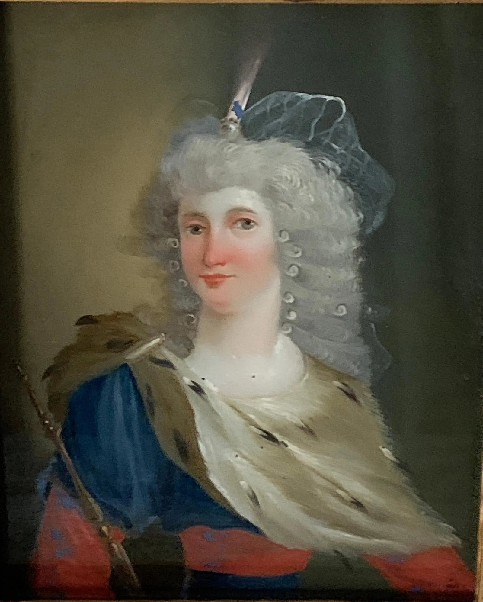18th Century Reverse Painted Image on Glass - 7