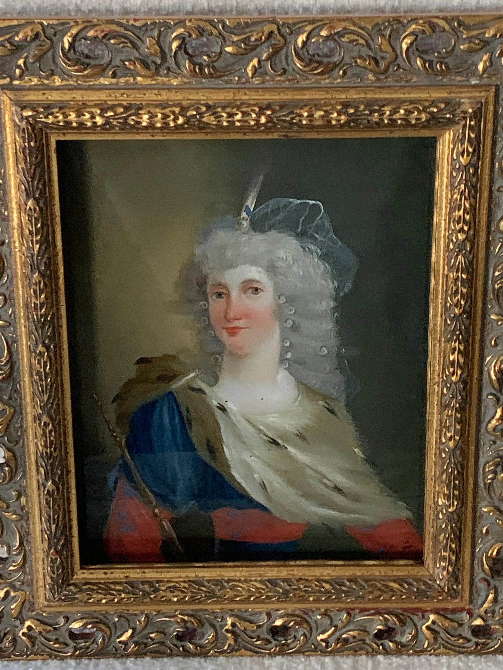 18th Century Reverse Painted Image on Glass - 8