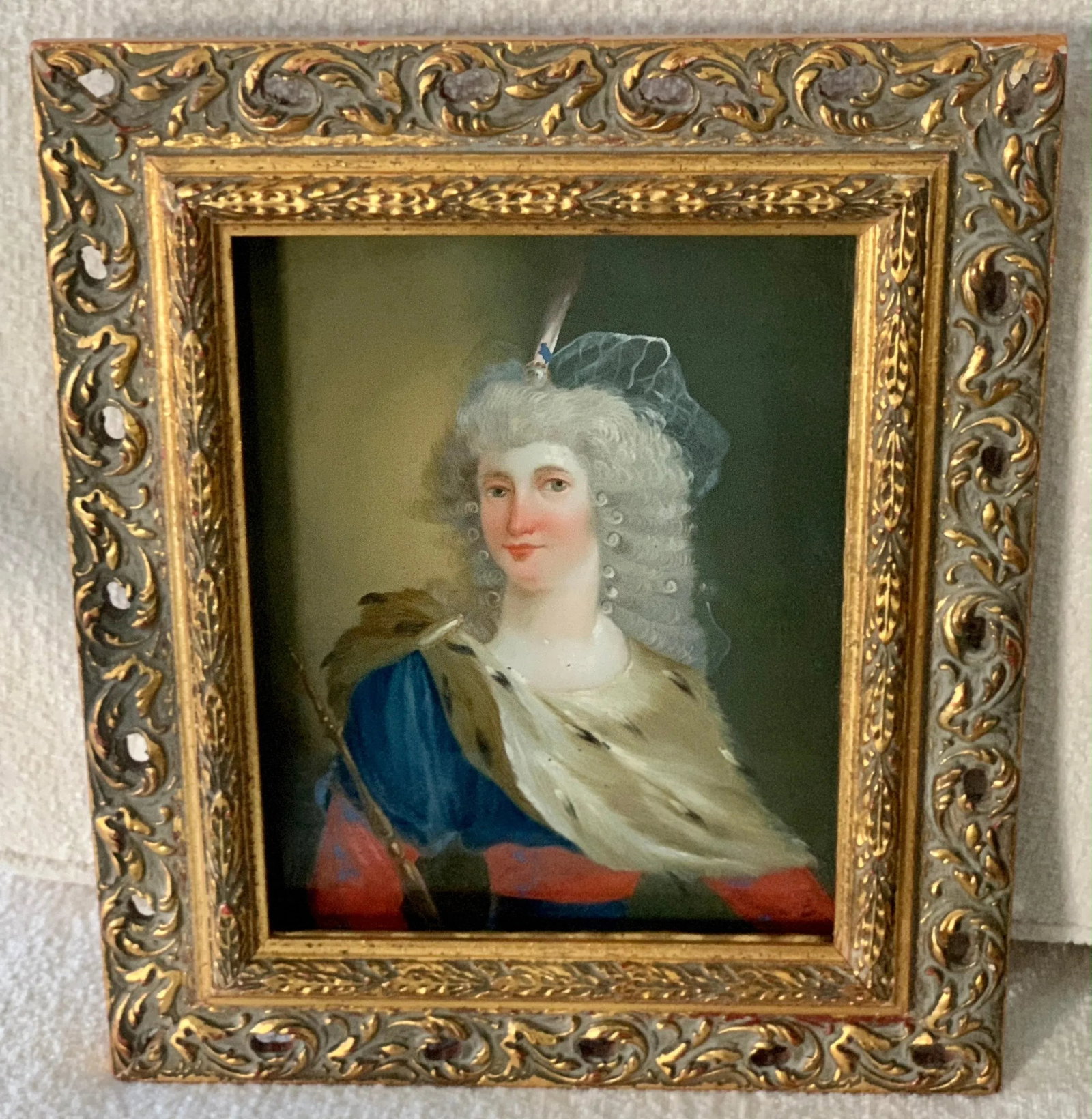 18th Century Reverse Painted Image on Glass - 9